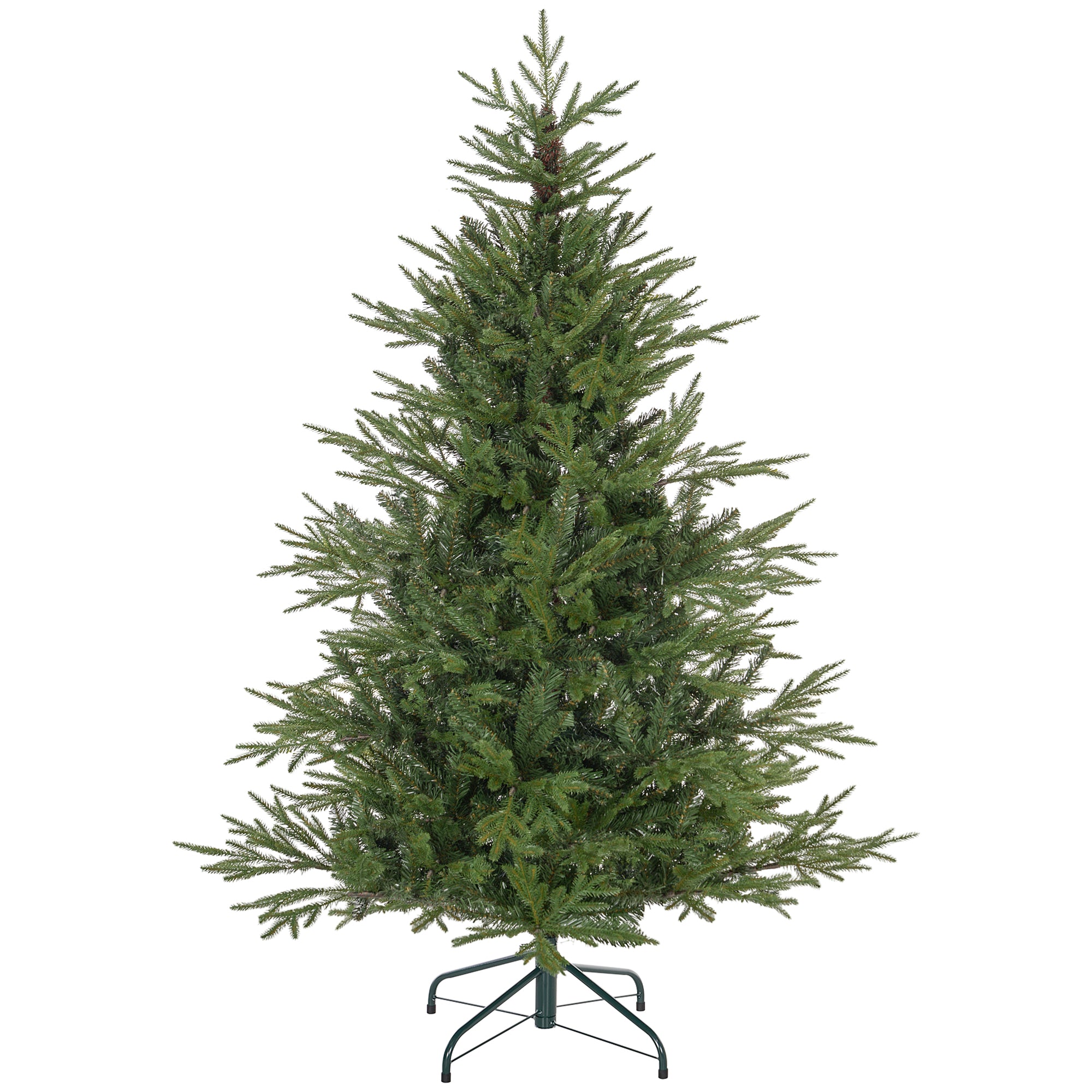 HOMCOM 5ft Bushy and Bare Artificial Christmas Tree - Green - North Peak Garden Furniture