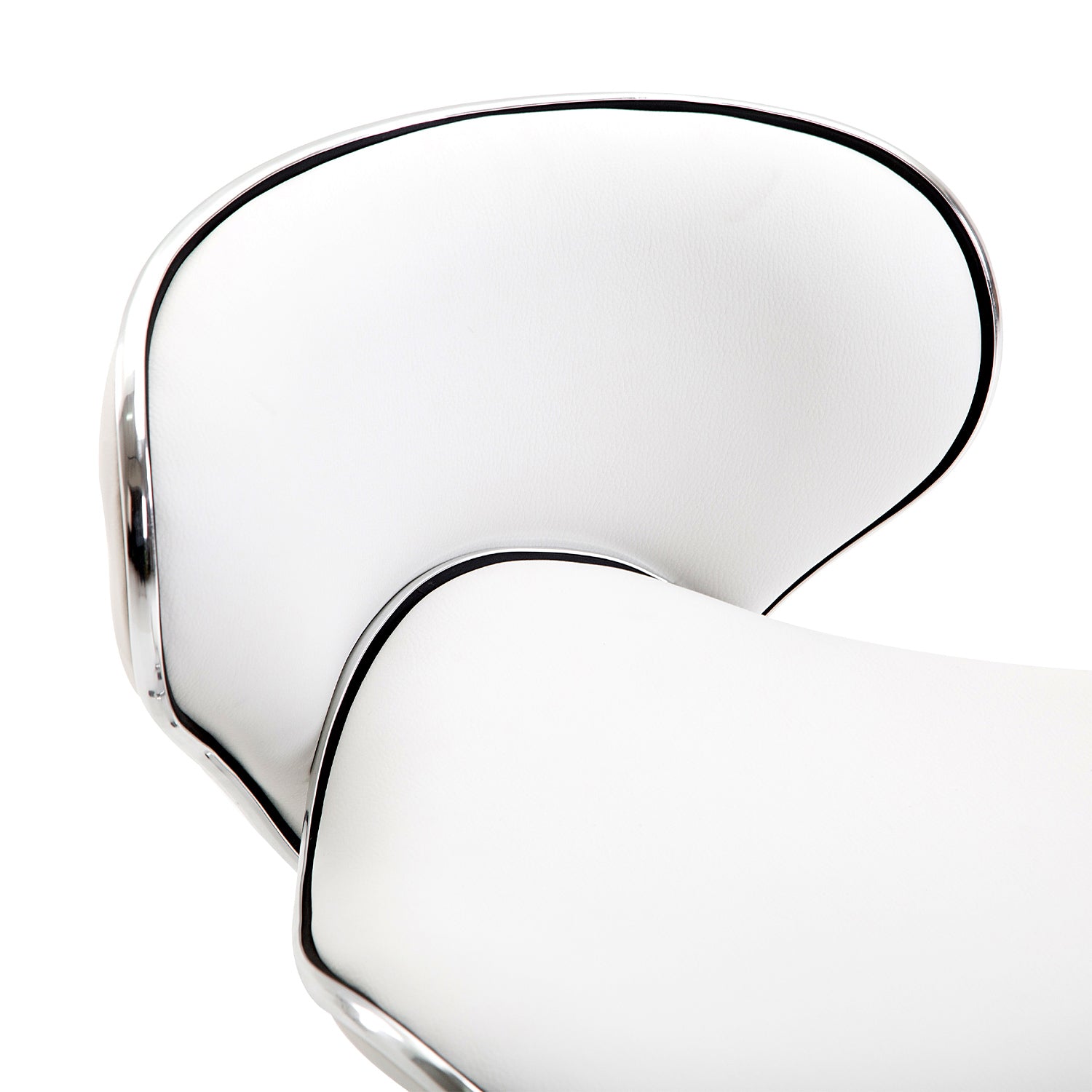 HOMCOM Adjustable Rolling Swivel Beauty Salon Chair, Stool for Spa, Technician - White - North Peak Garden Furniture