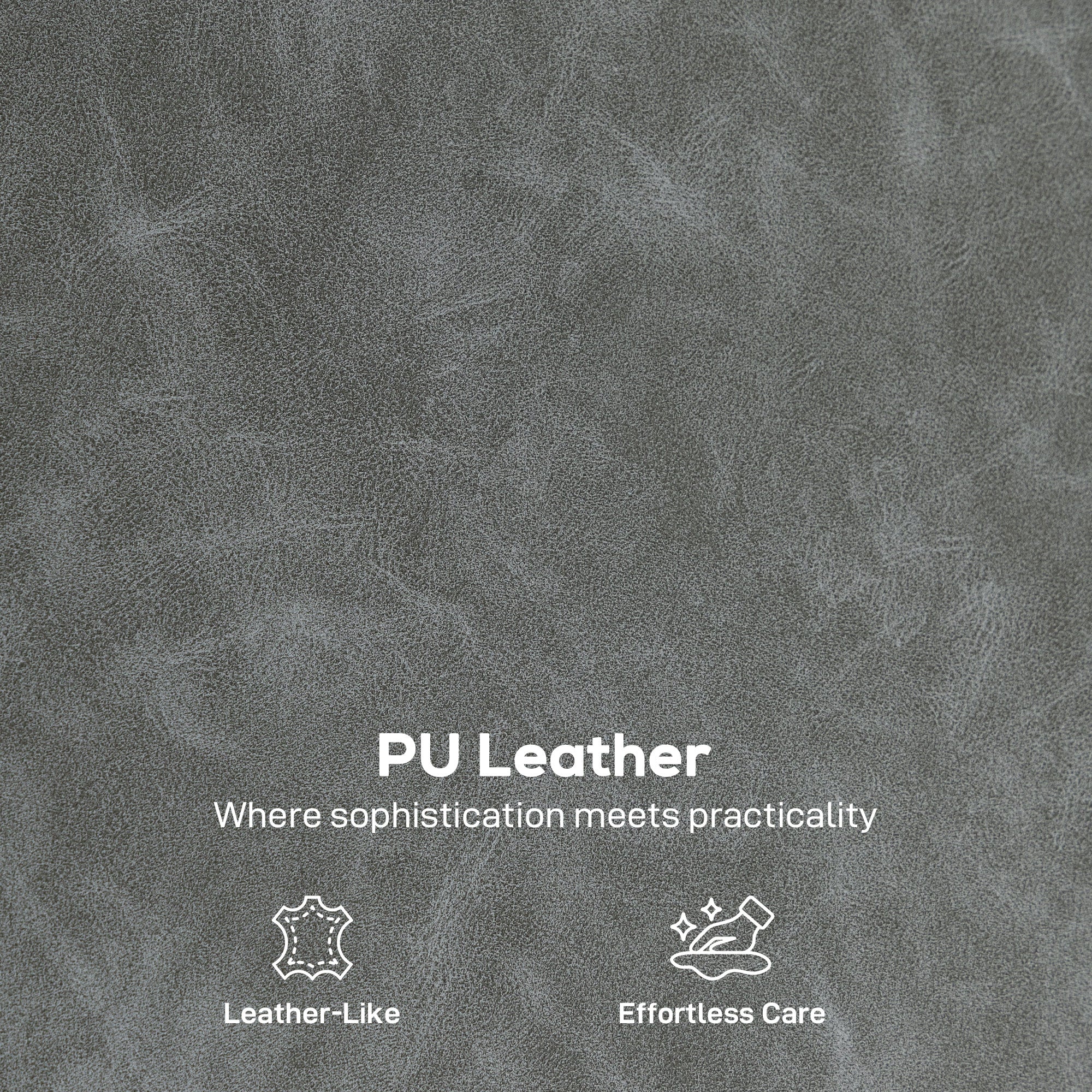 HOMCOM Accent Chair, Faux Leather Armchair - Grey