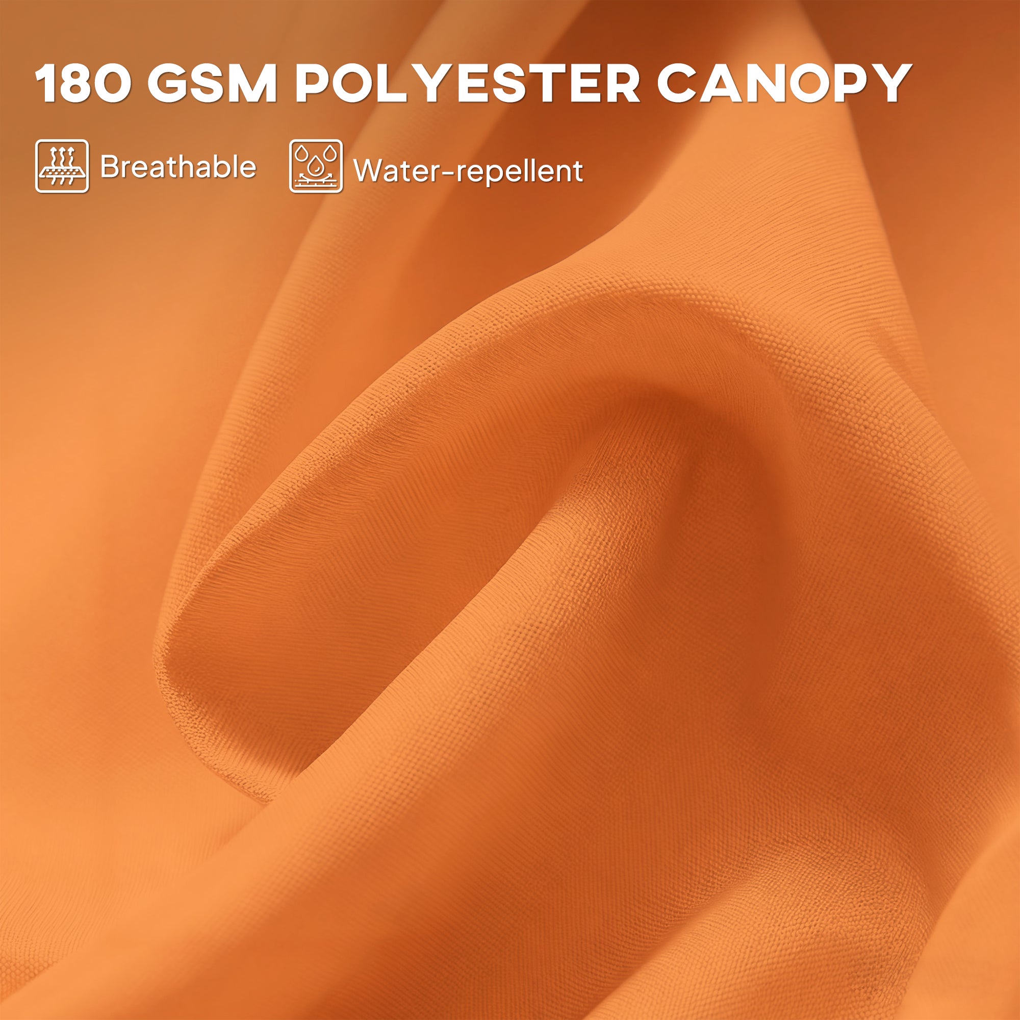 Outsunny 4.6m Double Garden Parasol - Orange