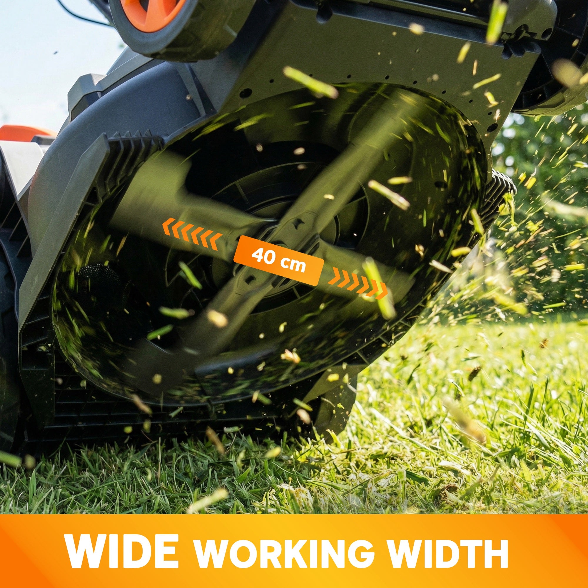Outsunny 1800W Electric Lawnmower with 40cm Cutting Width, Mulching Feature, 50L Grass Collection Bag, 6 Cutting Heights