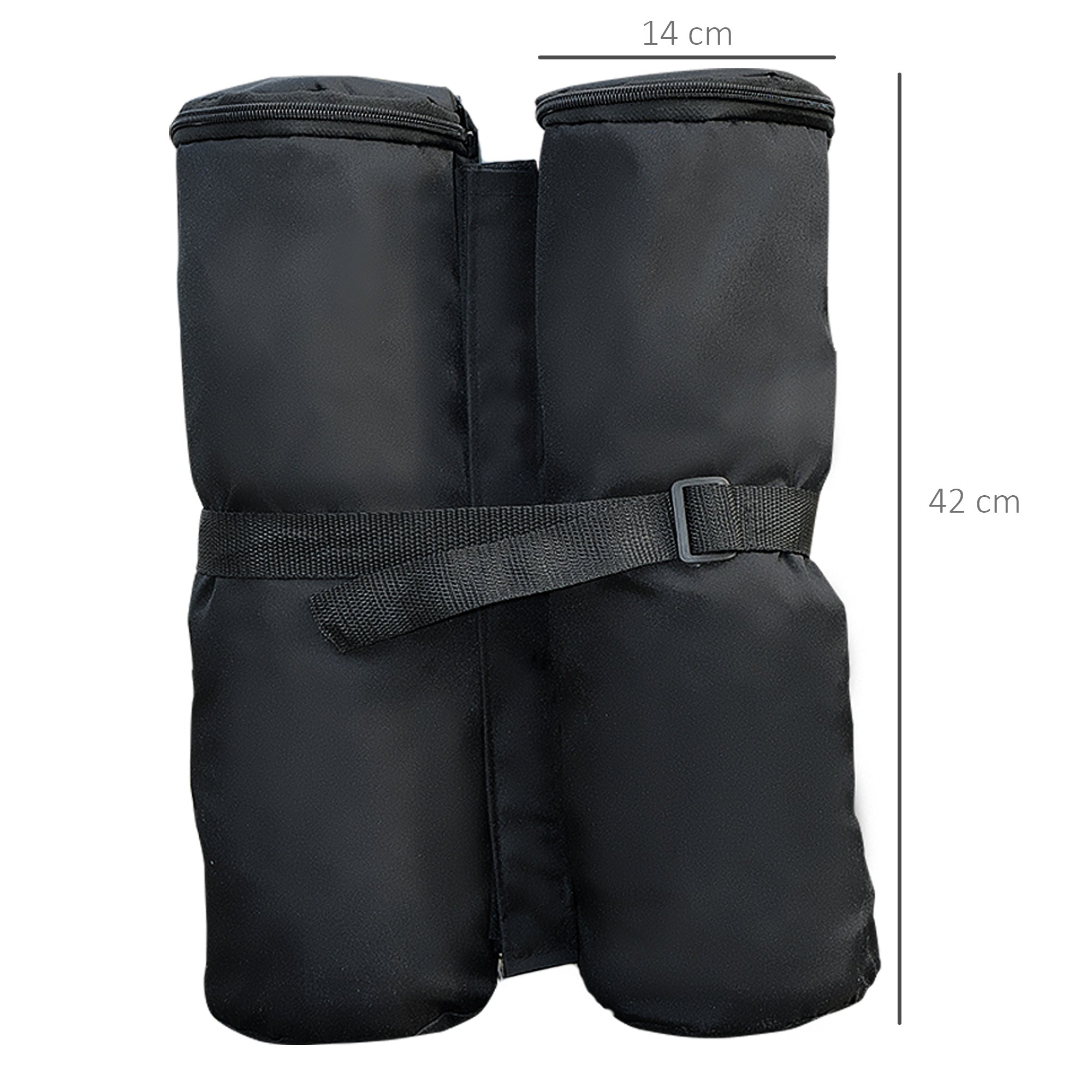 Outsunny 4pcs Gazebo Weight Sand Bags Leg Weights Marquee Tent Canopy Base - North Peak Garden Furniture