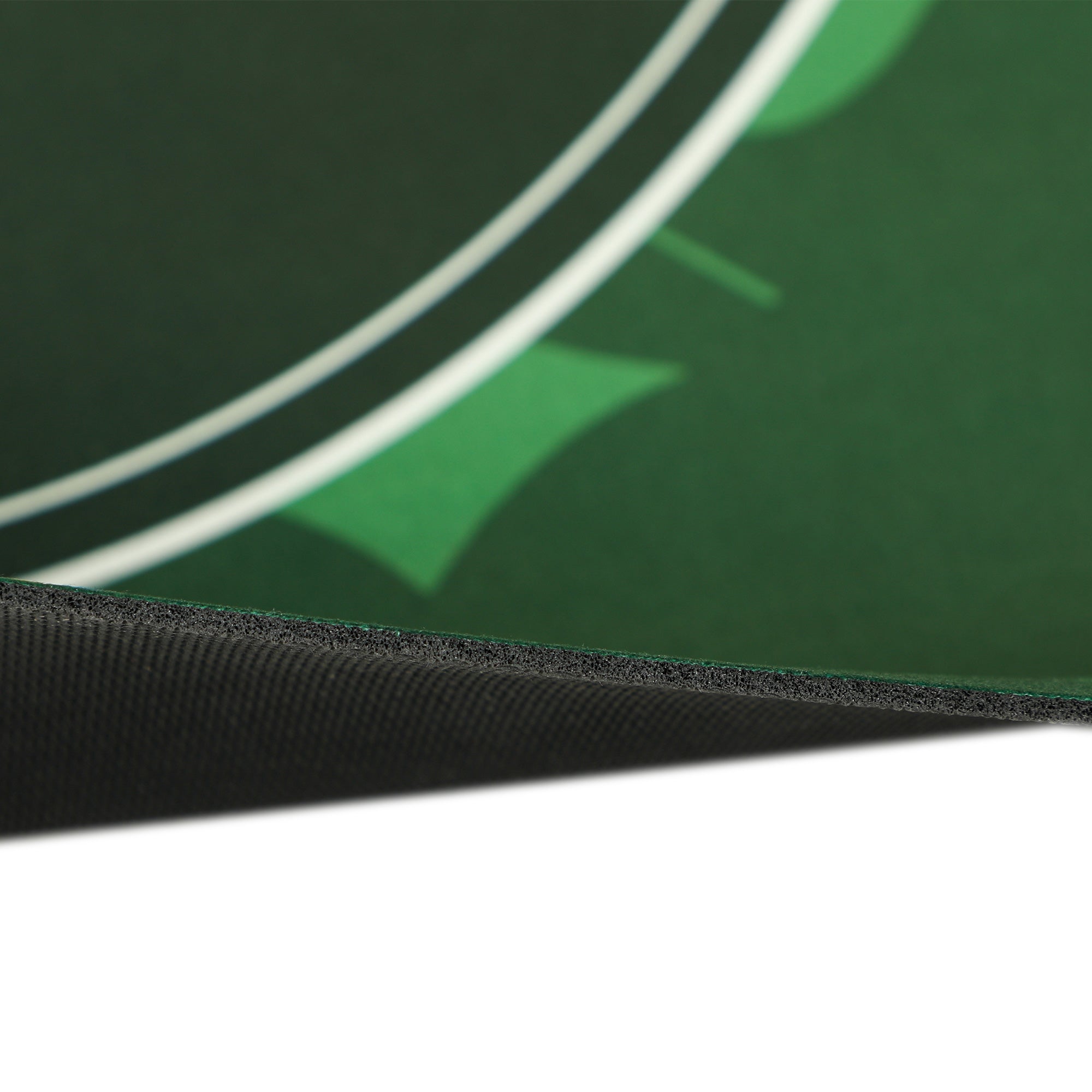 SPORTNOW 120 x 60 cm Professional Texas Hold'em Poker Mat 6 Player Water-Resistant Poker Table Top Rubber Poker Table Mat with Felt Surface Carry Bag, Green - North Peak Garden Furniture