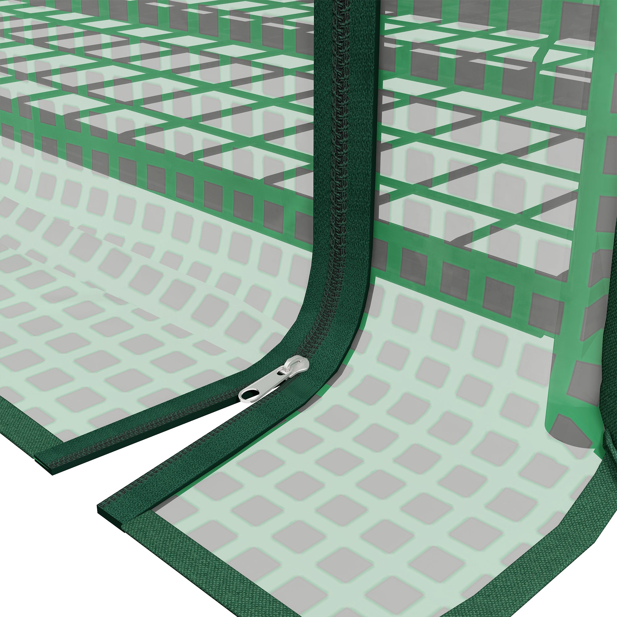 Outsunny Four-Tier Mini Greenhouse, with Reinforced Plastic Cover - North Peak Garden Furniture