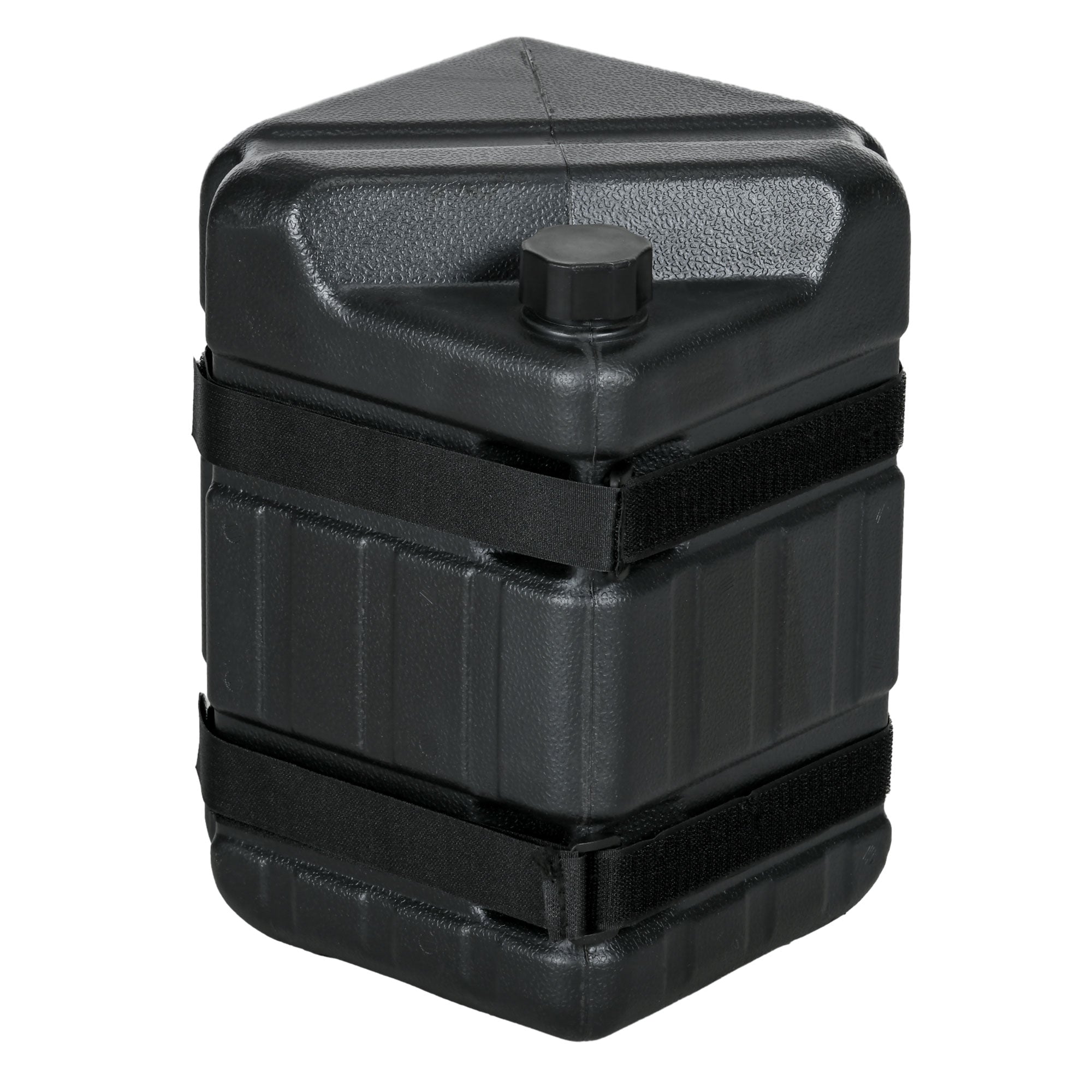 Outsunny HDPE Gazebo Weights Set of 4, Water or Sand Filled Weights for Gazebo Legs, with Built-in Handles and Secure Straps - North Peak Garden Furniture