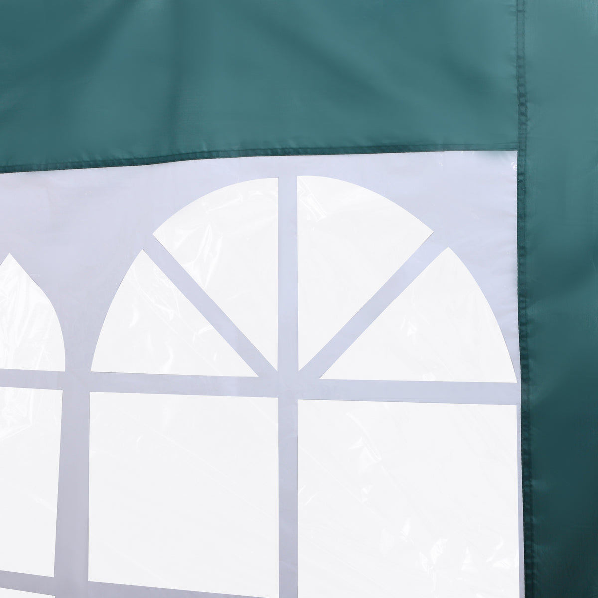 Outsunny 3 Meters Gazebo Replaceable Exchangeable Side Panel Wall Panels Walls With Window 3 colours (Green) - North Peak Garden Furniture