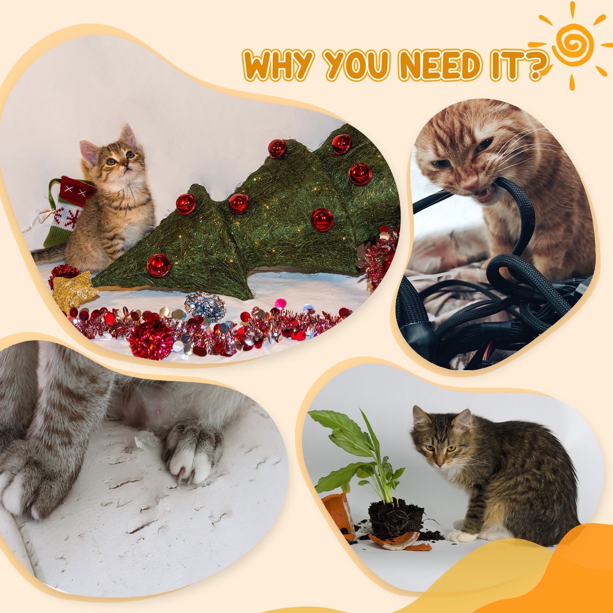 PawHut 70cm Height Cat Post Tree Scratching Barrel Sisal Activity Center Condo Kitten Bed Scratcher Climbing Climber Play House for Indoor Cats - North Peak Garden Furniture