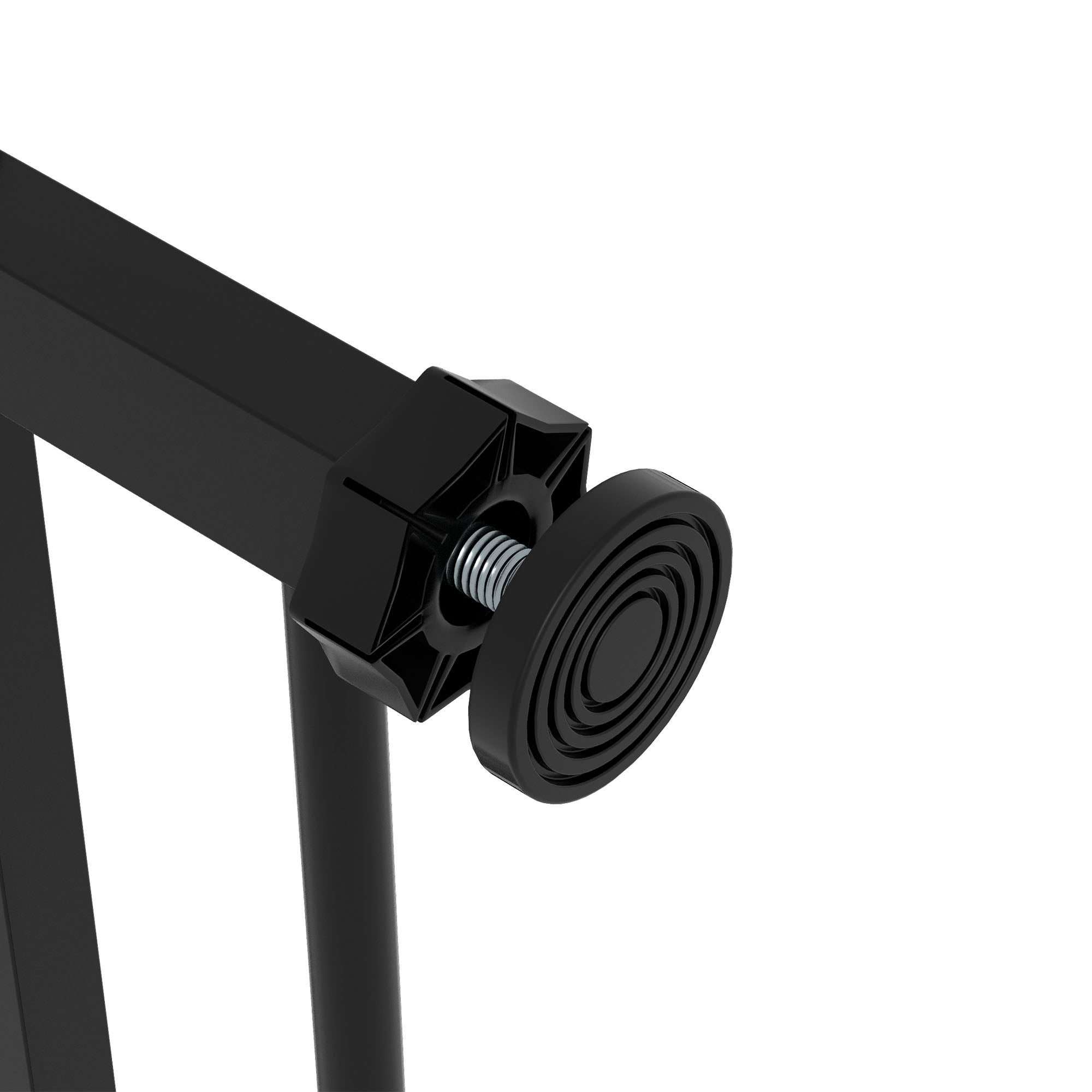 PawHut Metal 74-80cm Wide Adjustable Dog Gate Black - North Peak Garden Furniture
