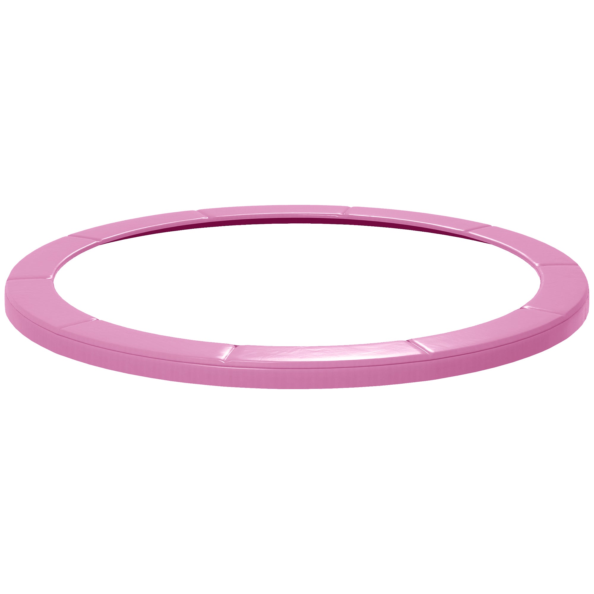SPORTNOW 12FT Trampoline Spring Cover, Plastic Trampoline Pad Replacement with Elastic Cord, Waterproof, UV Resistant and Tear-Resistant, All-Weather Trampoline Accessories, Pink - North Peak Garden Furniture