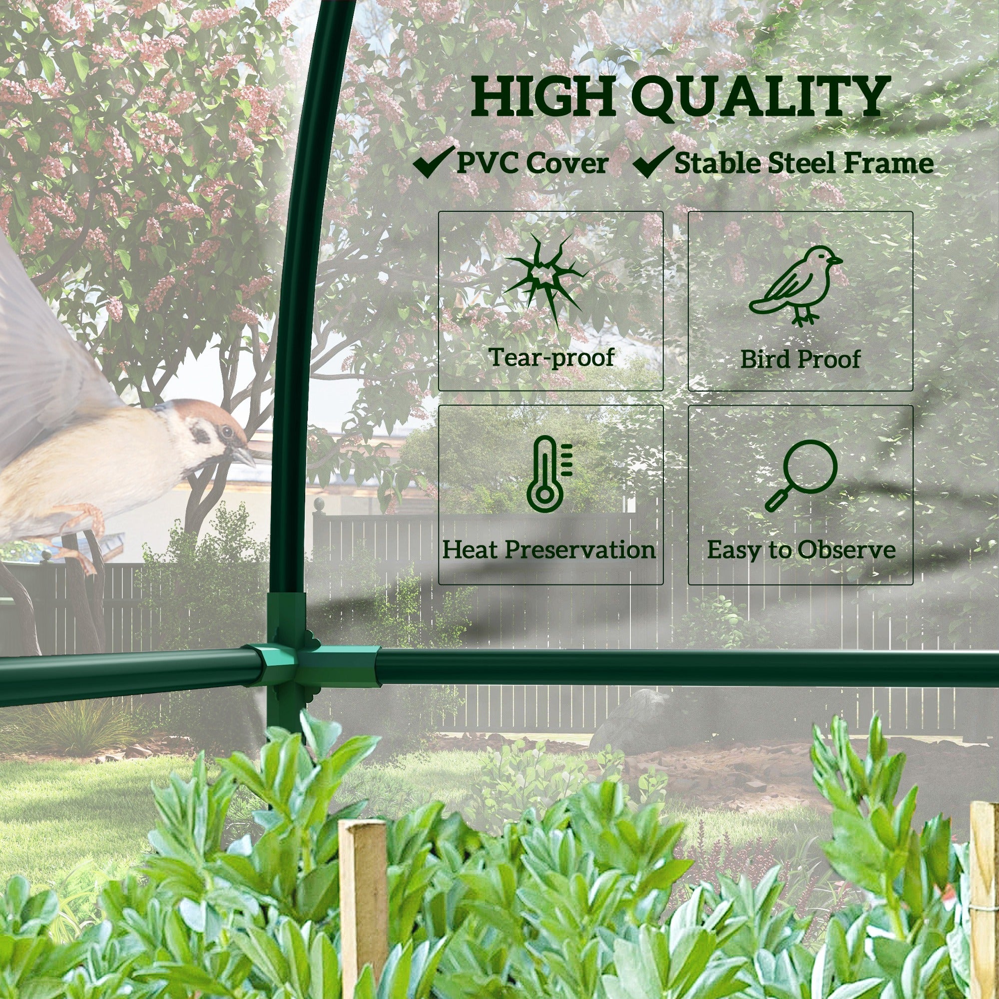 Outsunny 214cm x 118cm Walk-In Lean To Greenhouse, with Accessories - North Peak Garden Furniture
