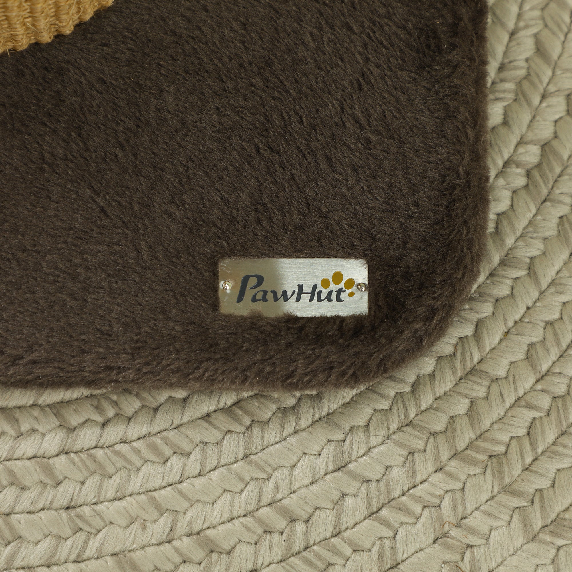 PawHut 78cm Tall 2 in 1 Cat Scratching Post with 3 Toy Feathers, Brown - North Peak Garden Furniture