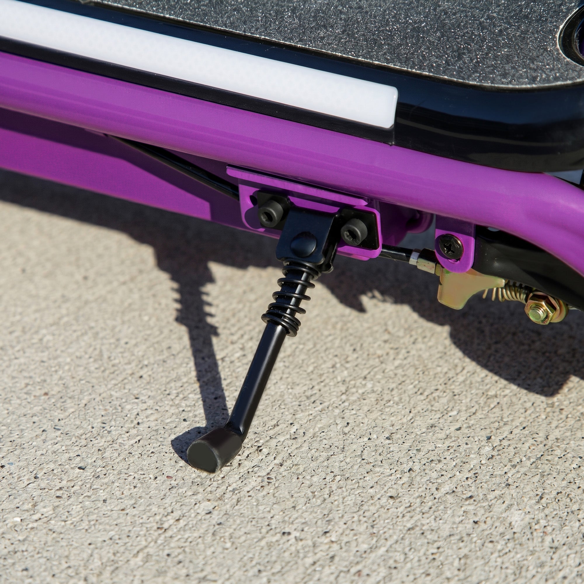AIYAPLAY Electric Scooter for Kids Ages 6-14, with Dual Brakes, Flash Wheel and Colourful Light, Kids Electric Scooter E Scooter, Up to 12 KM/H & 10 KM, Purple