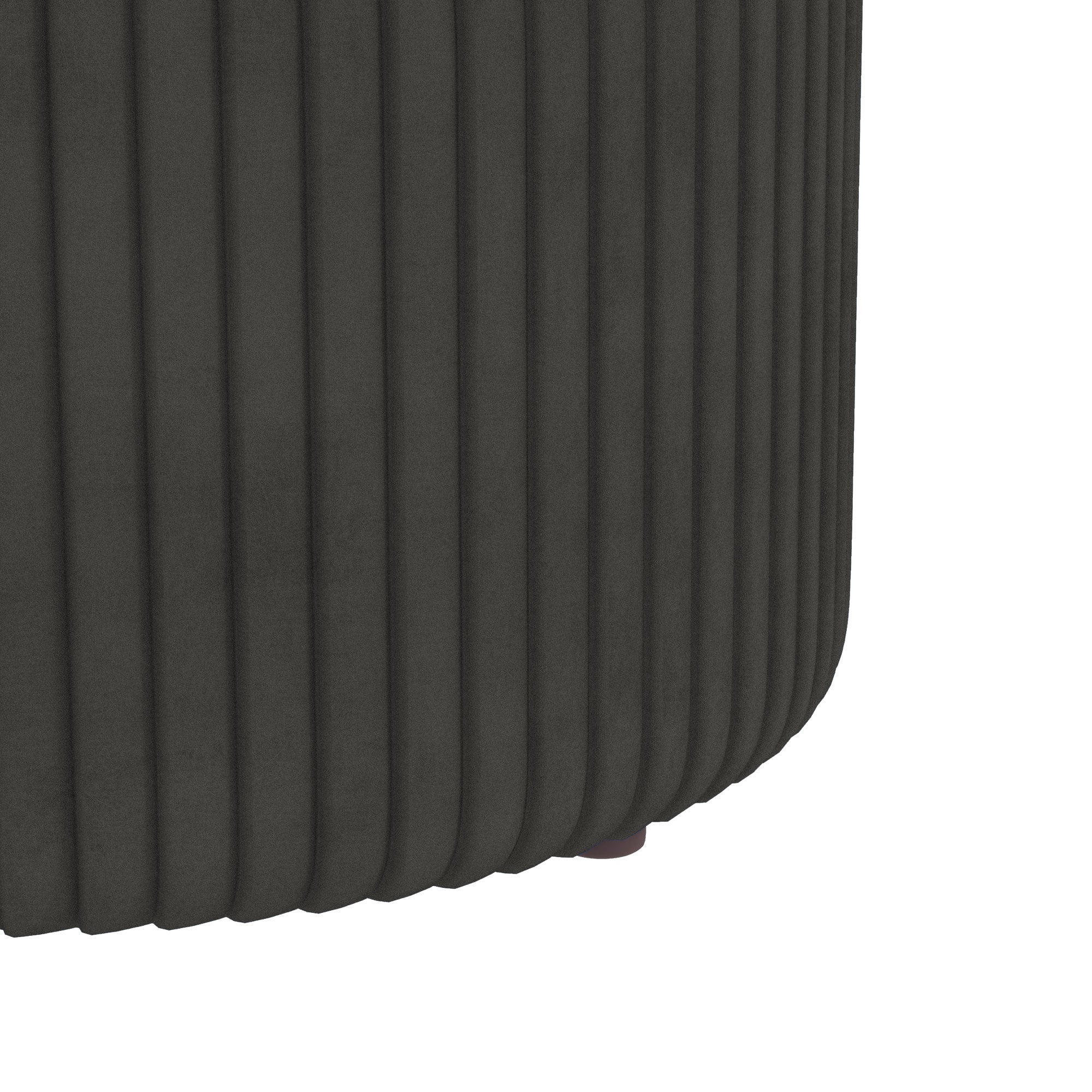 HOMCOM Velvet-Feel Storage Ottoman - Grey - North Peak Garden Furniture