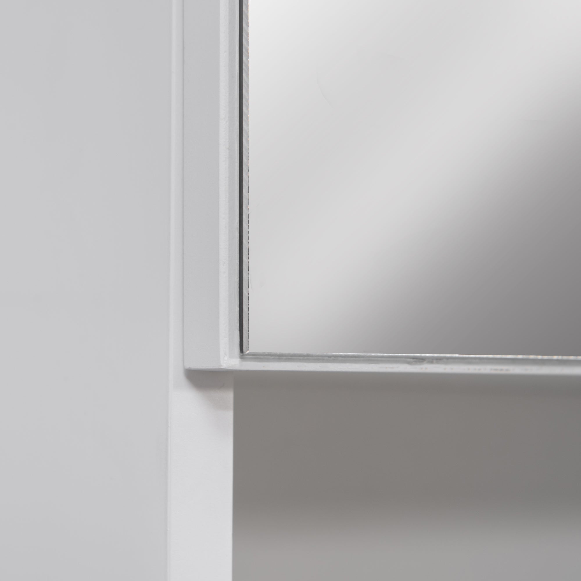 kleankin Bathroom Mirror Cabinet, Wall Mounted Storage Cupboard Organizer with Double Doors and Adjustable Shelf, White - North Peak Garden Furniture