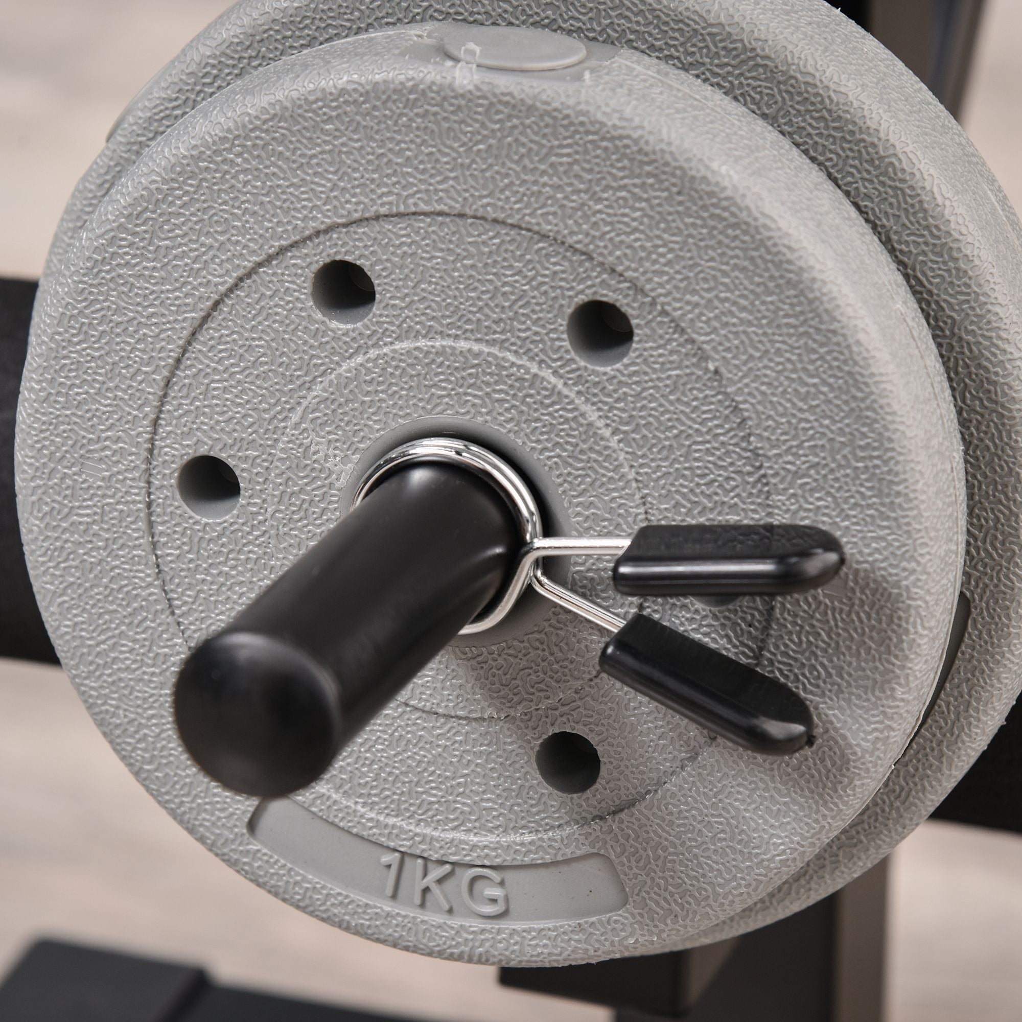HOMCOM Adjustable Weight Bench with Leg Developer Barbell Rack for Weight Lifting and Strength Training Multifunctional Workout Station for Home Gym Fitness