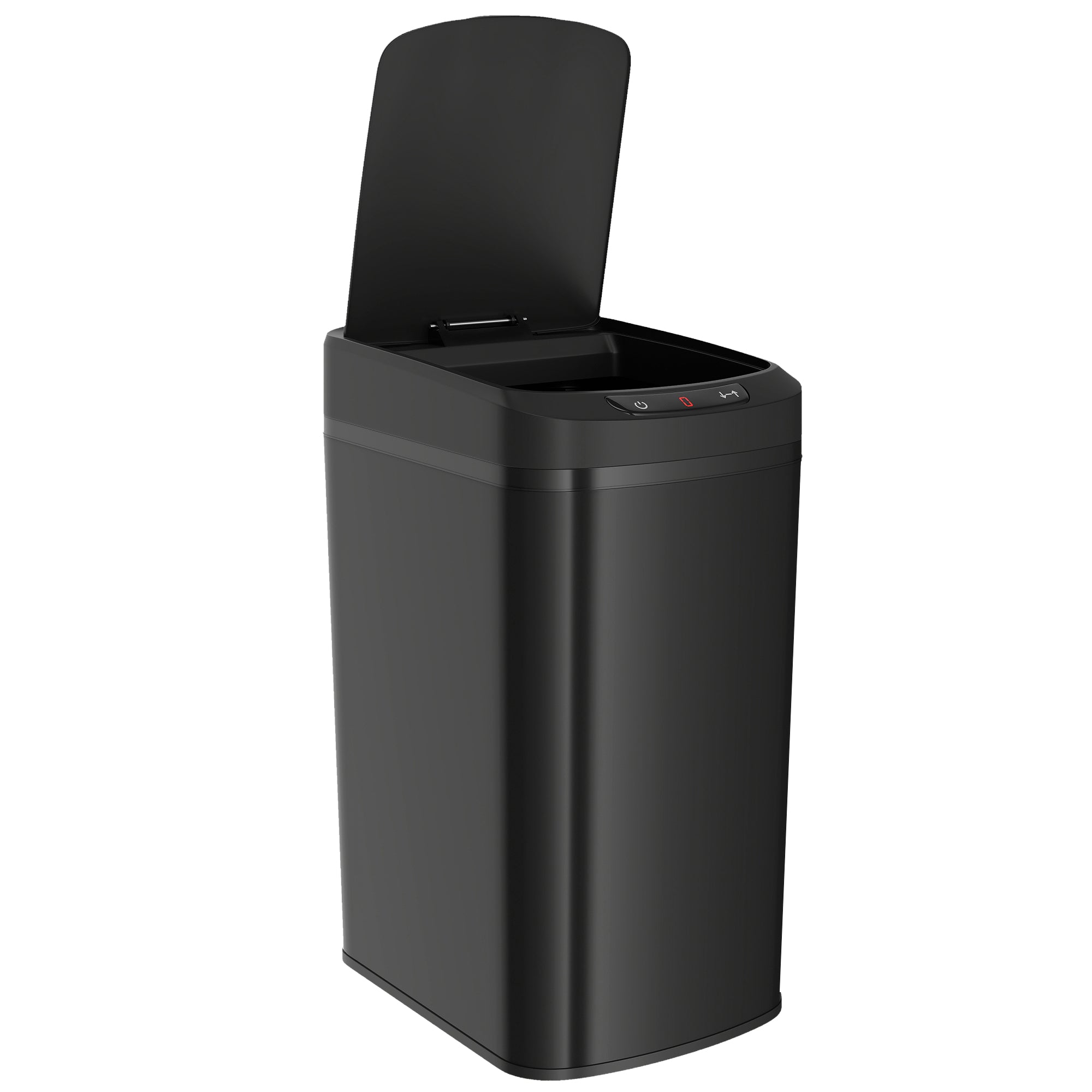HOMCOM 12L Sensor Bin, Automatic Touchless Motion Sensor Kitchen Bin with Fingerprint Resistant Stainless Steel, Black