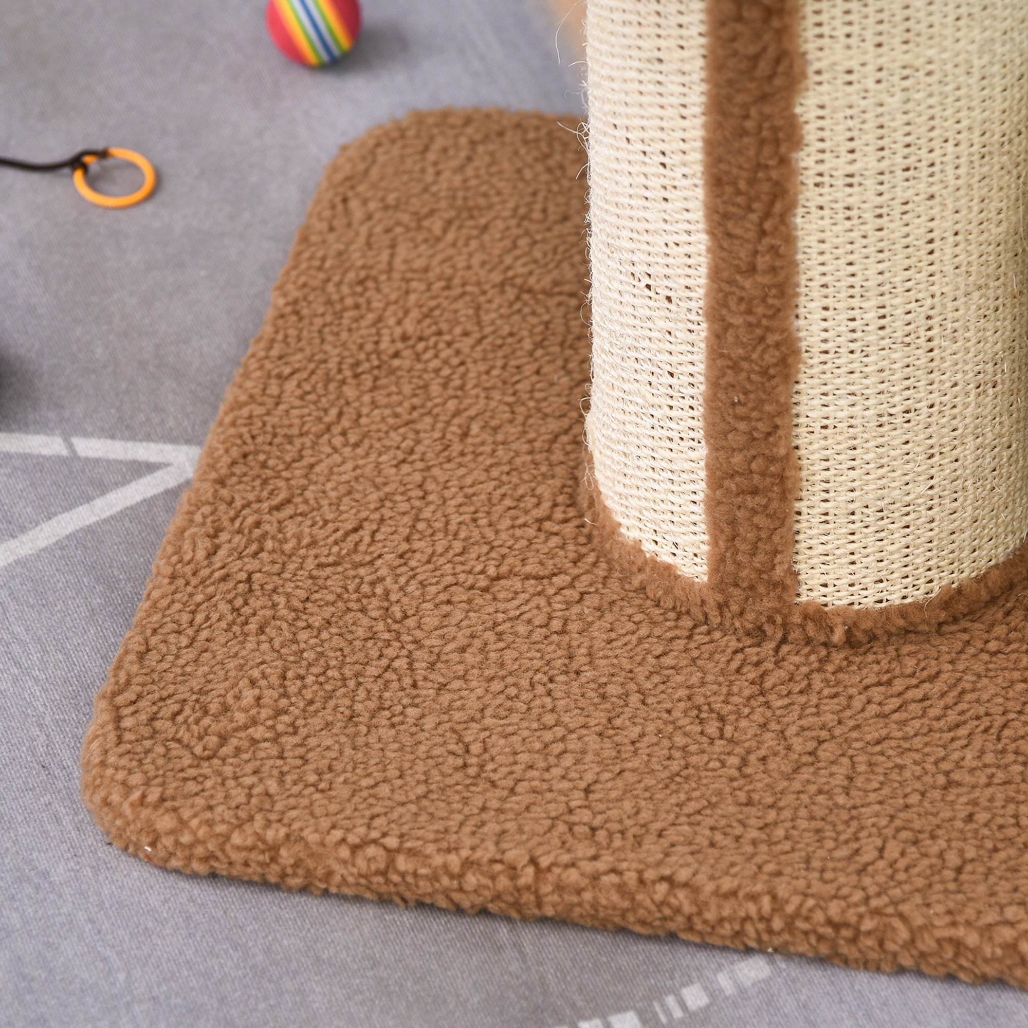 PawHut 91cm Cat Tower Scratching Posts Cat Tree for Indoor Cats Kitten Activity Centre Brown - North Peak Garden Furniture