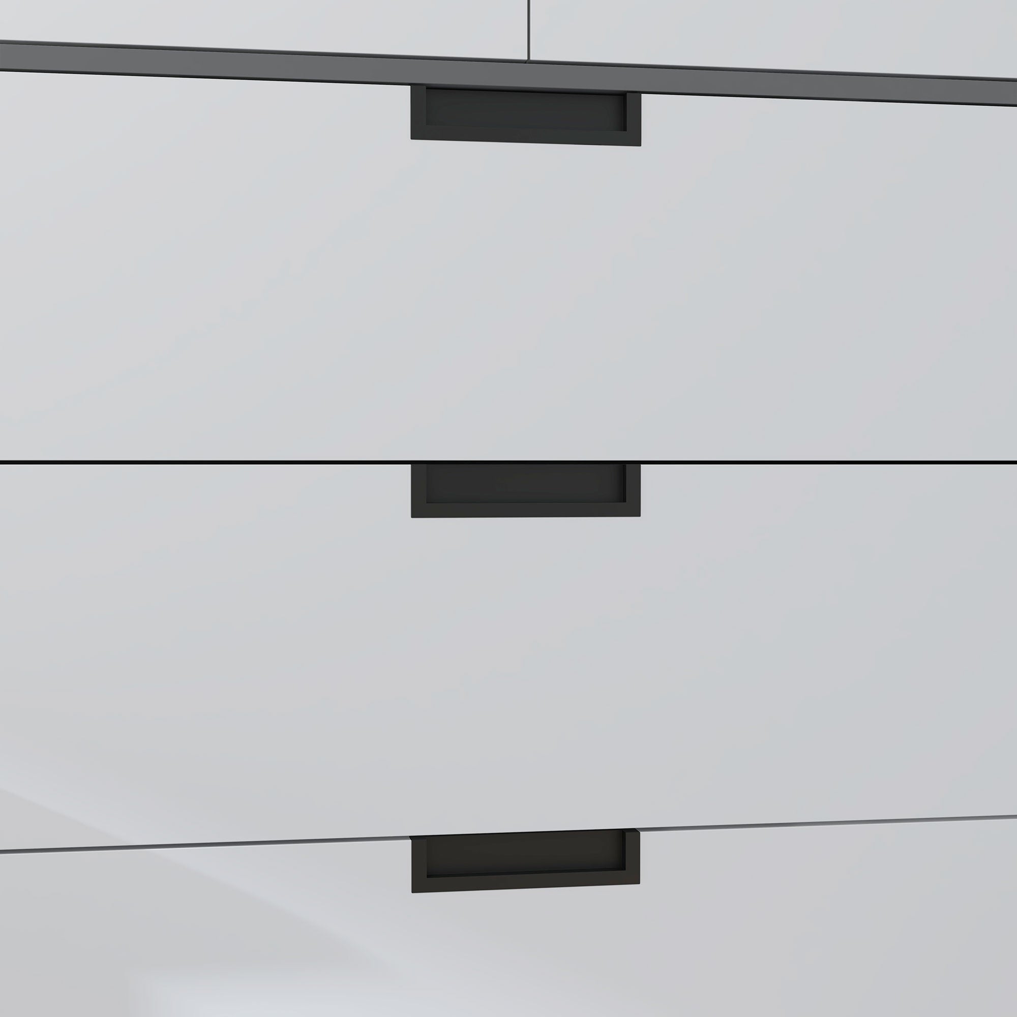 HOMCOM 2 Door Wardrobe, Modern Wardrobe with 3 Drawers and Hanging Rod for Bedroom, Grey - North Peak Garden Furniture