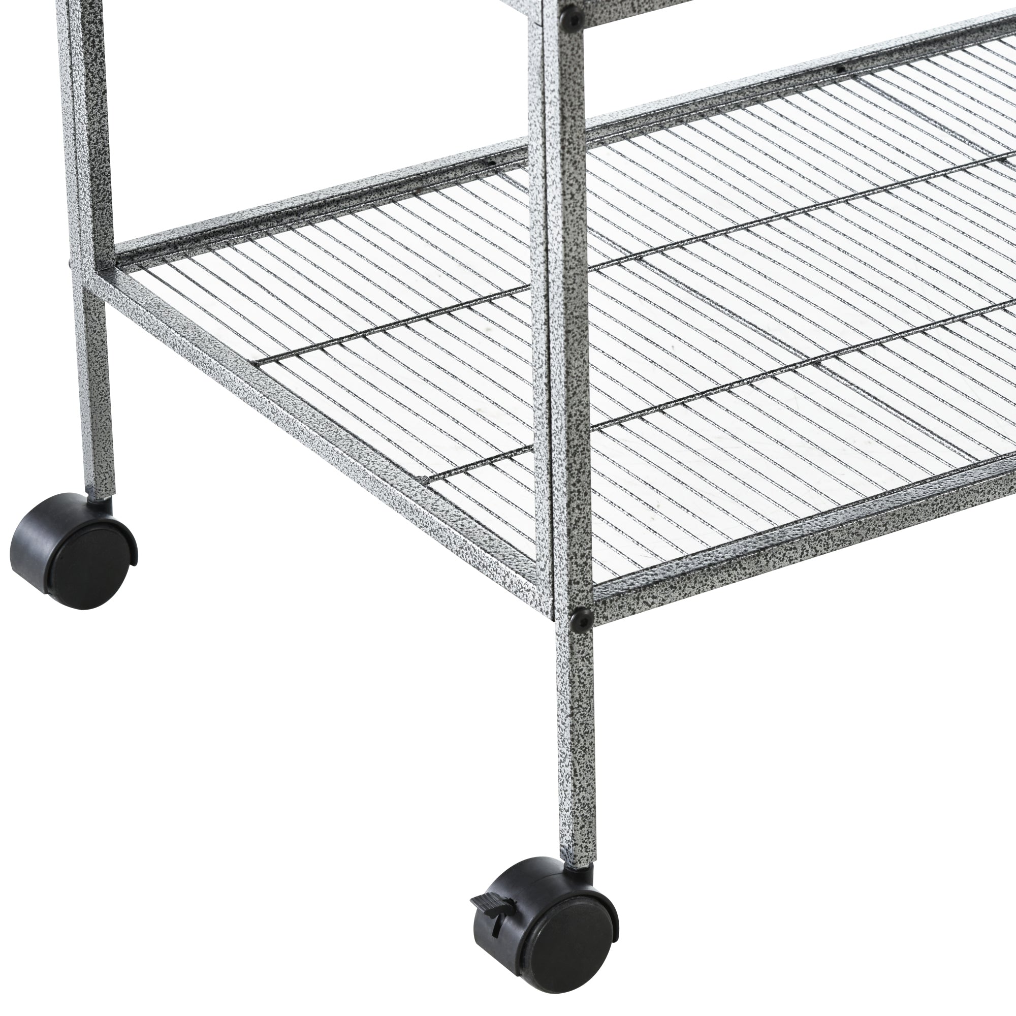 PawHut Large Bird Cage Parrot Cage with Divider, Slide Tray for Finch Canaries Parakeets Cockatiels, 95 x 45.5 x 102 cm - North Peak Garden Furniture
