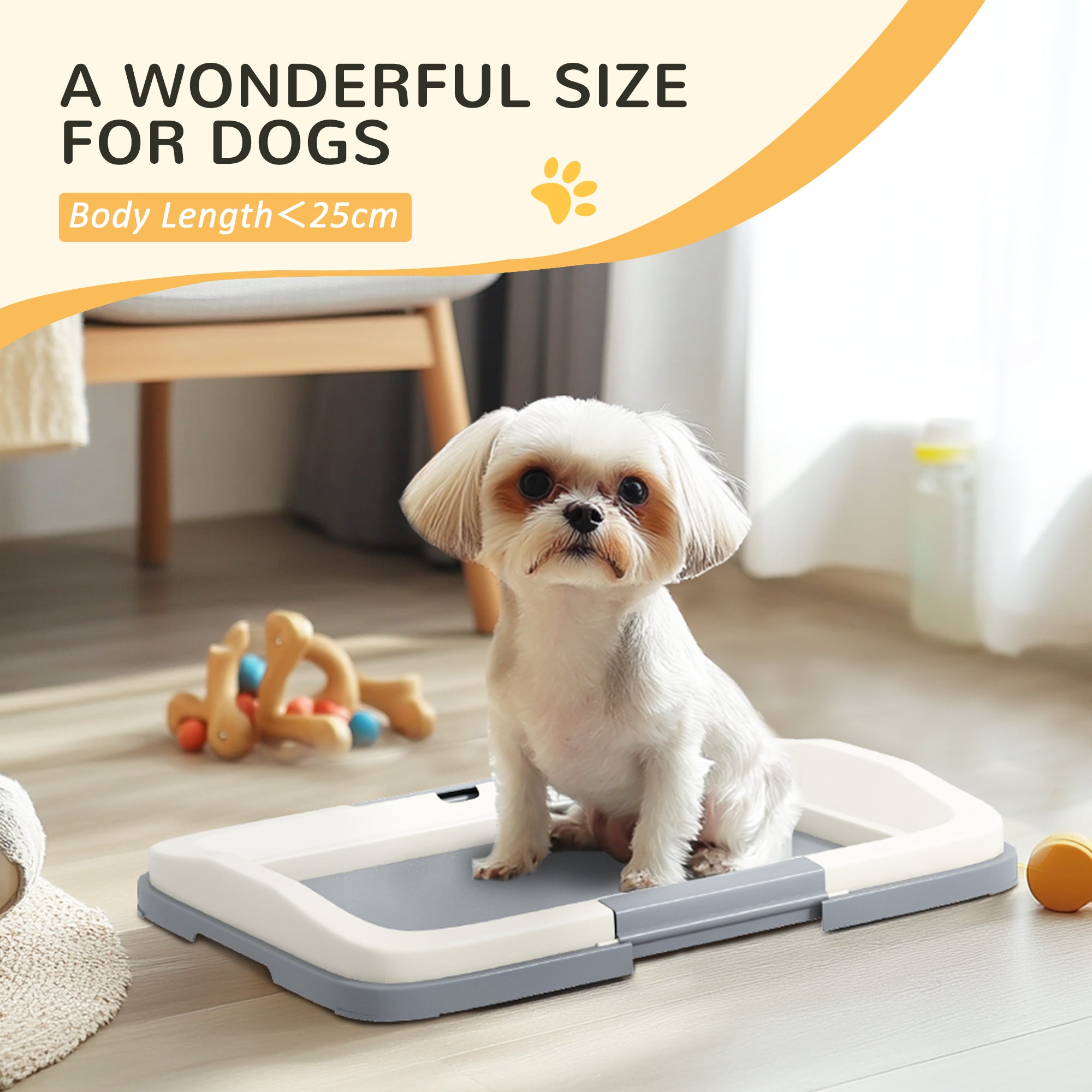 PawHut Dog Toilet Tray for Training Dogs, Dog Litter Tray for Indoor, Outdoor, 47 x 34 x 6cm - North Peak Garden Furniture