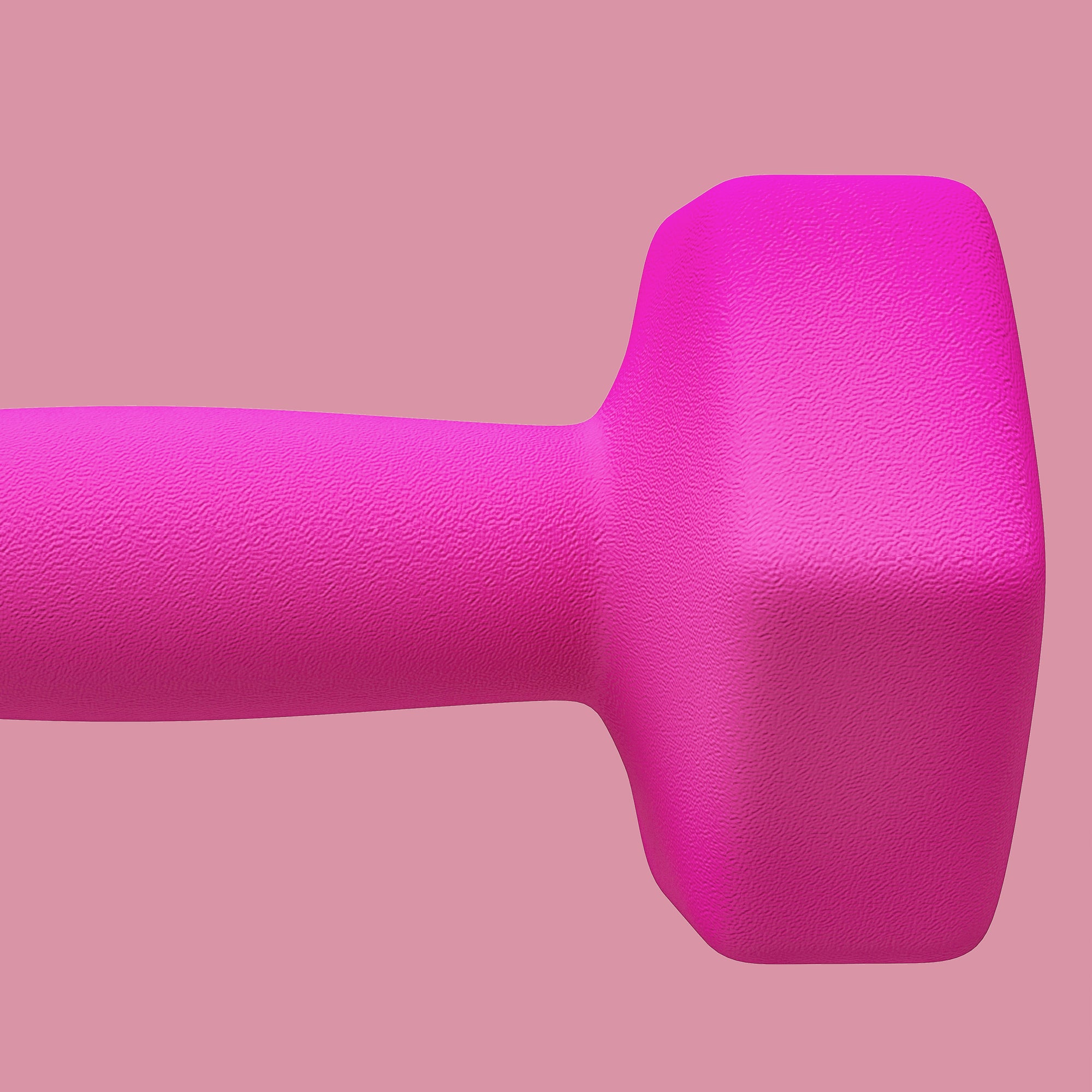 SPORTNOW 2 x 3kg Hexagonal Dumbbells Weights Set with Non-Slip Grip for Home Gym Workout, Pink - North Peak Garden Furniture