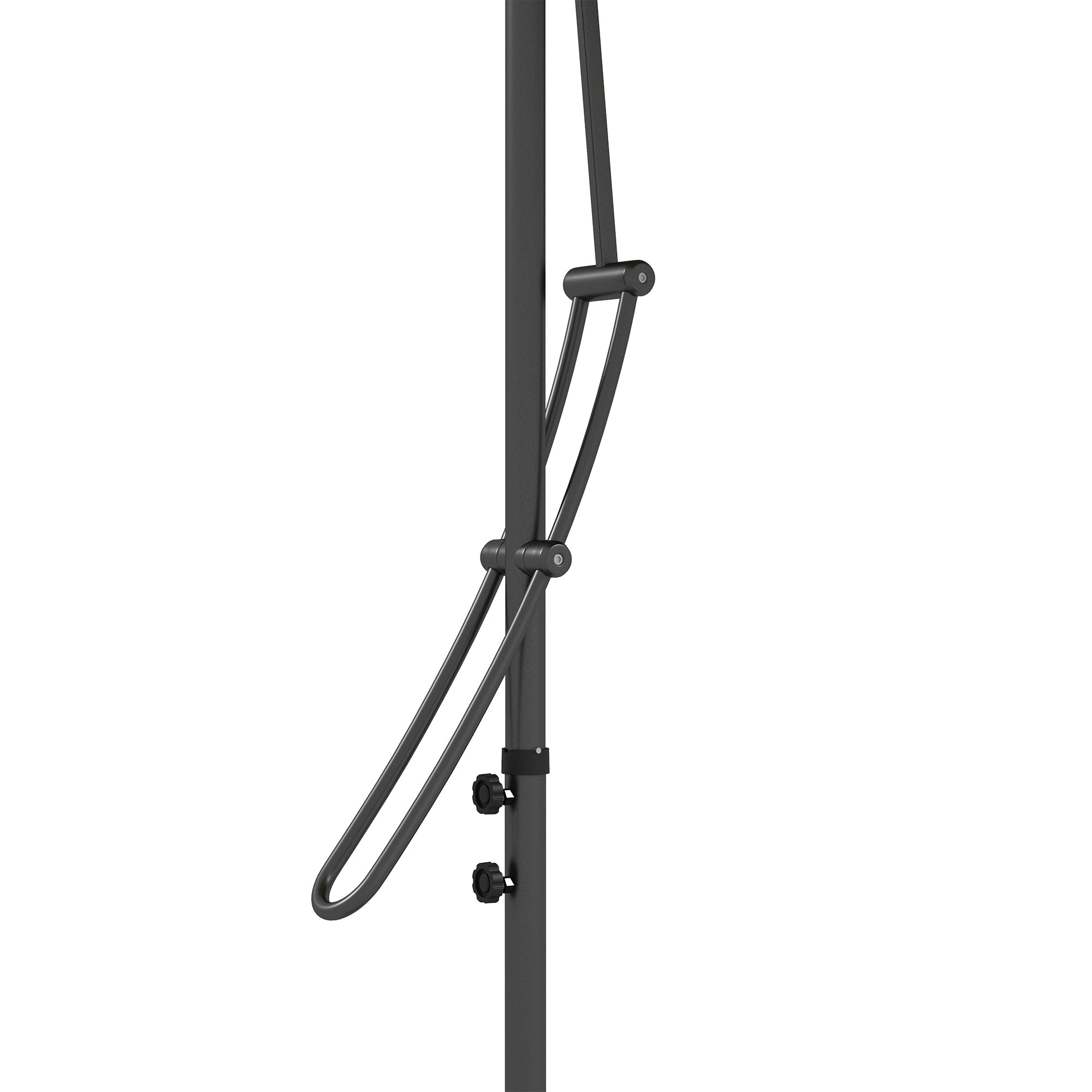 Outsunny 3(m) Garden Parasol Cantilever Umbrella with Solar LED, Cross Base and Waterproof Cover, Beige - North Peak Garden Furniture