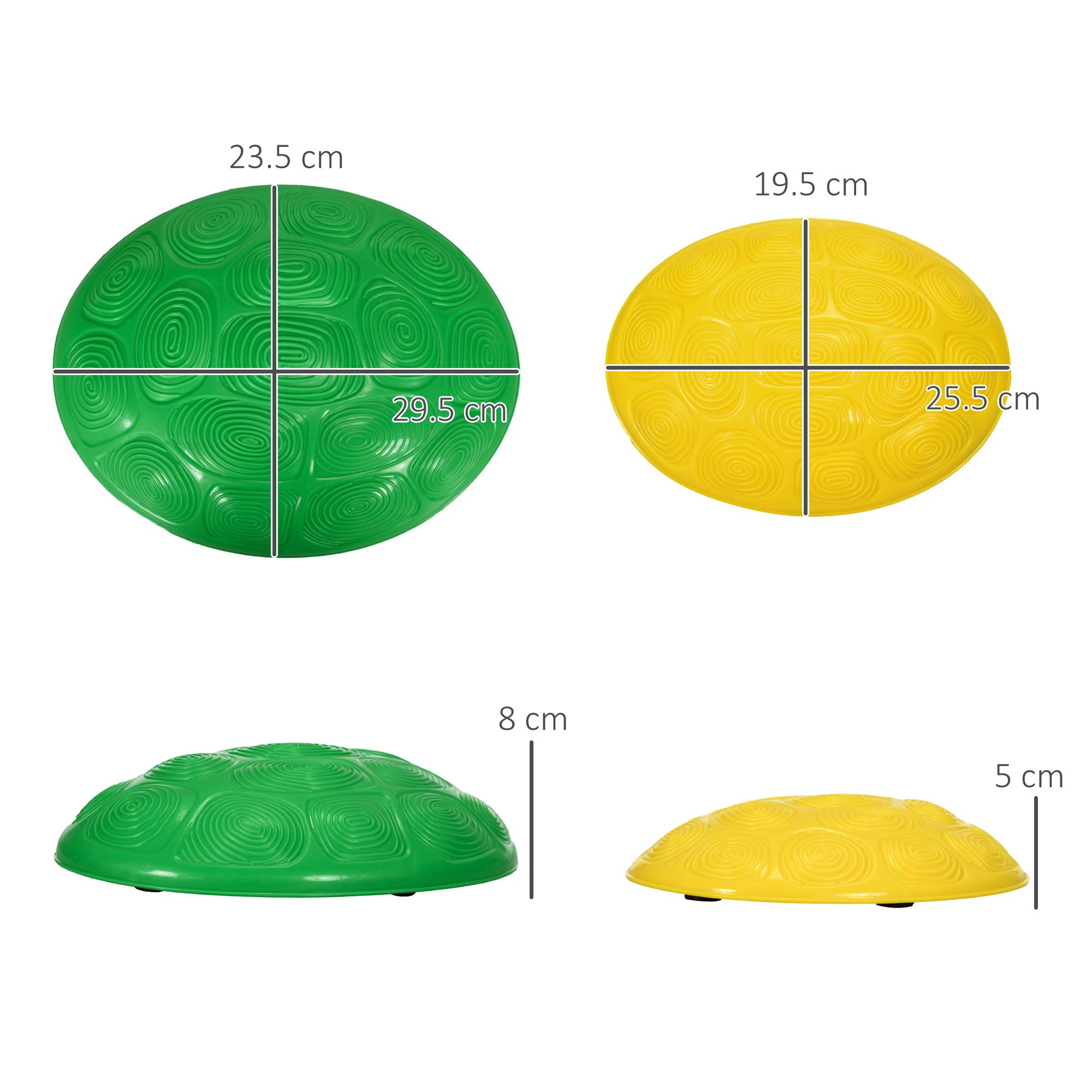 ZONEKIZ Six-Piece Kids Stepping Stones, with Non-Slip Mats, Balance River Stones - North Peak Garden Furniture