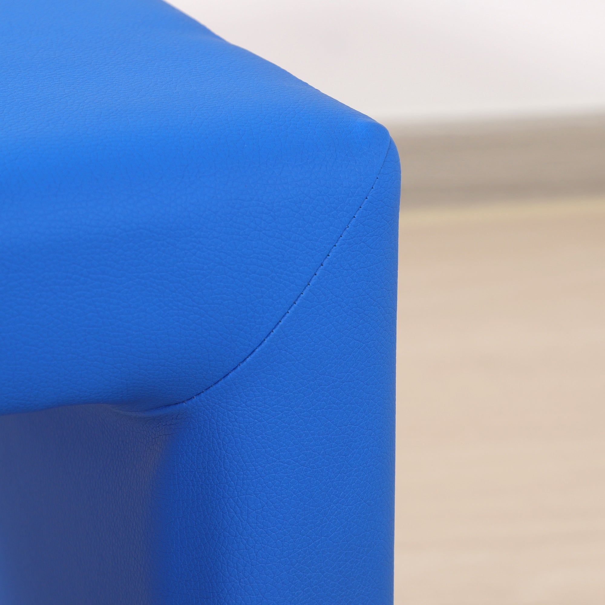 HOMCOM 2 In 1 Toddler Sofa Chair, 48 x 44 x 41 cm, for Game Relax Playroom, Blue - North Peak Garden Furniture