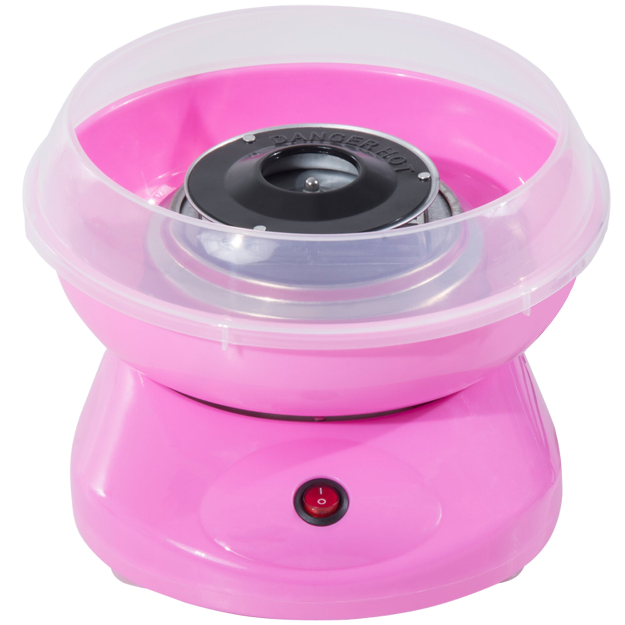HOMCOM Candy Floss Machine Electric Cotton Candy Maker Gadgetry 450W (Pink) - North Peak Garden Furniture