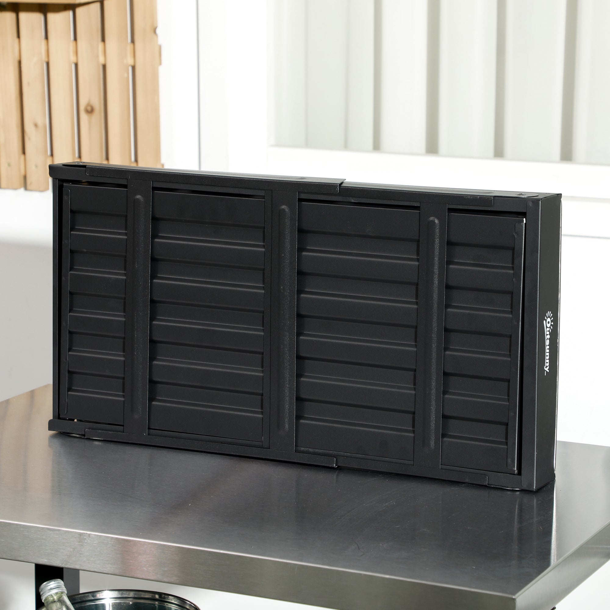 Outsunny Foldable Charcoal Grill - Black - North Peak Garden Furniture