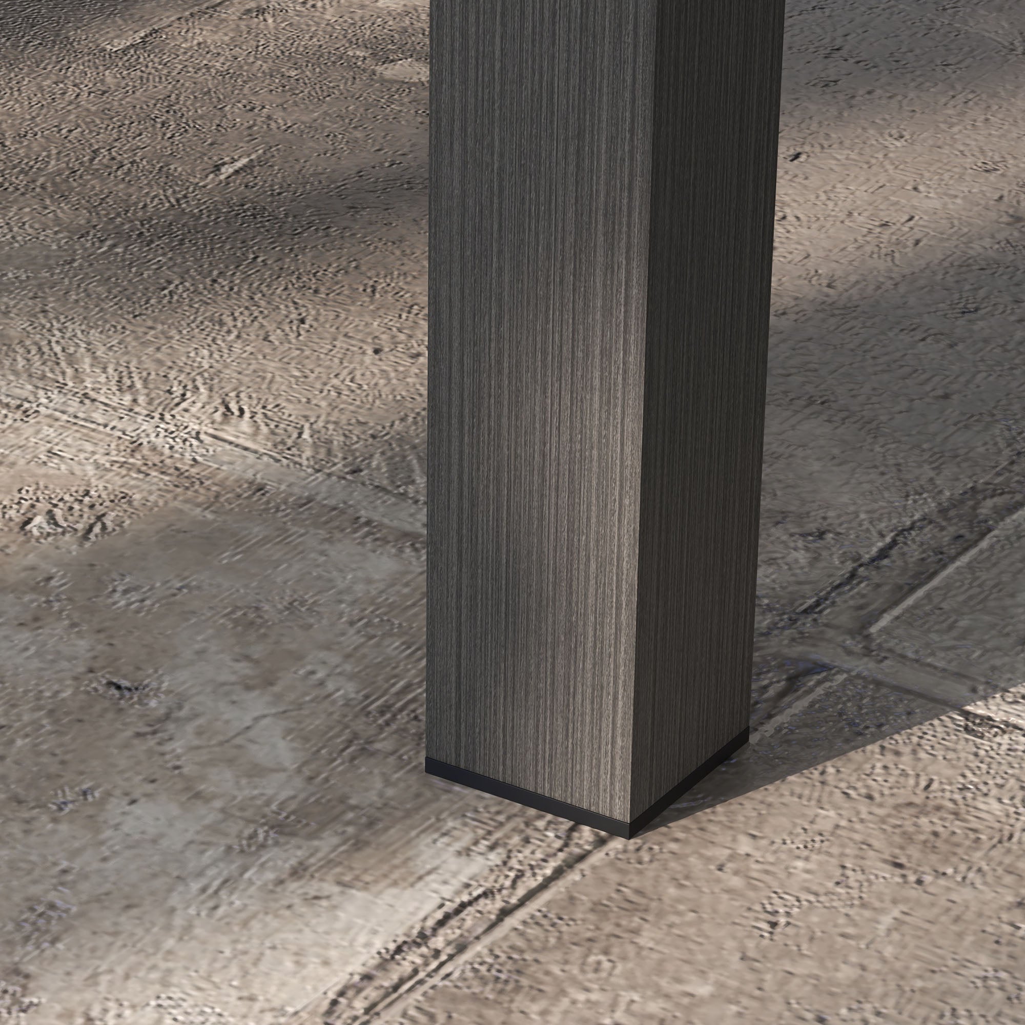 Outsunny Aluminium Outdoor Side Table, Slat Patio Coffee Table with Wood Grain Effect for Garden, Balcony, 100cm x 60cm, Brown - North Peak Garden Furniture