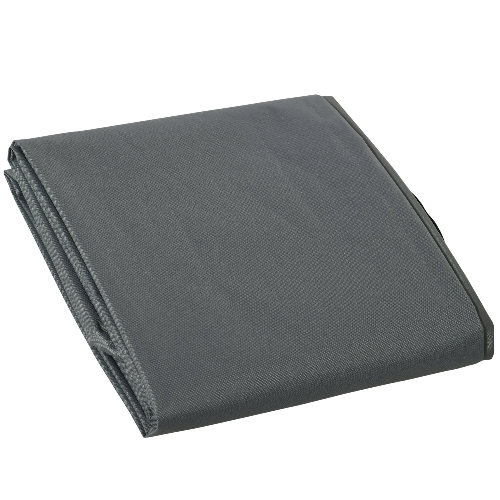 Outsunny 200x73cm Outdoor Garden Rattan Furniture Protective Cover Water UV Resistant Grey - North Peak Garden Furniture