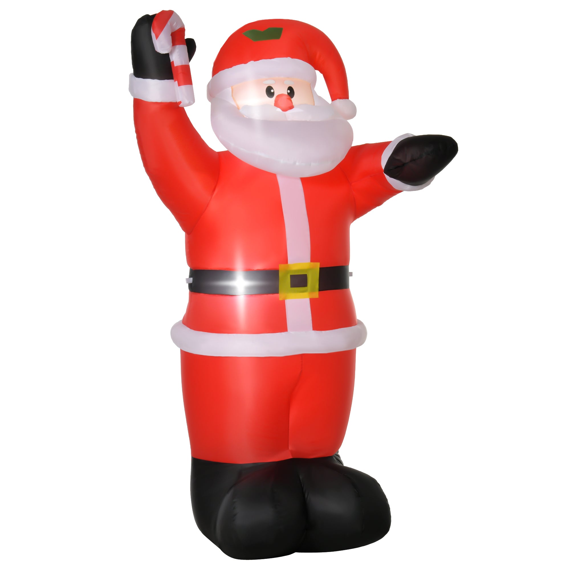 HOMCOM Inflatable Christmas Santa Claus Air Blown Decoration Yard - North Peak Garden Furniture