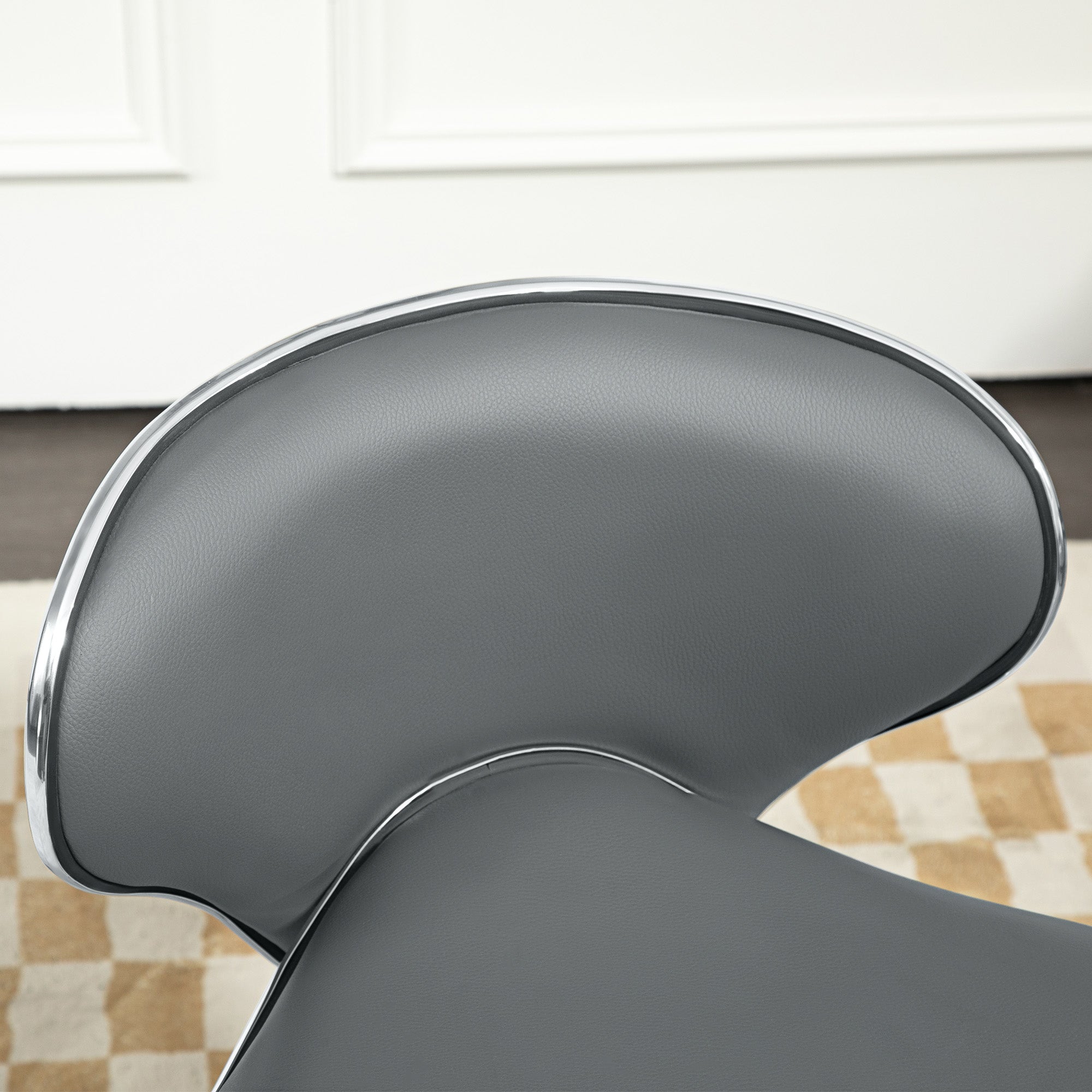 HOMCOM Adjustable Rolling Swivel Beauty Salon Chair, Stool for Spa, Grey - North Peak Garden Furniture