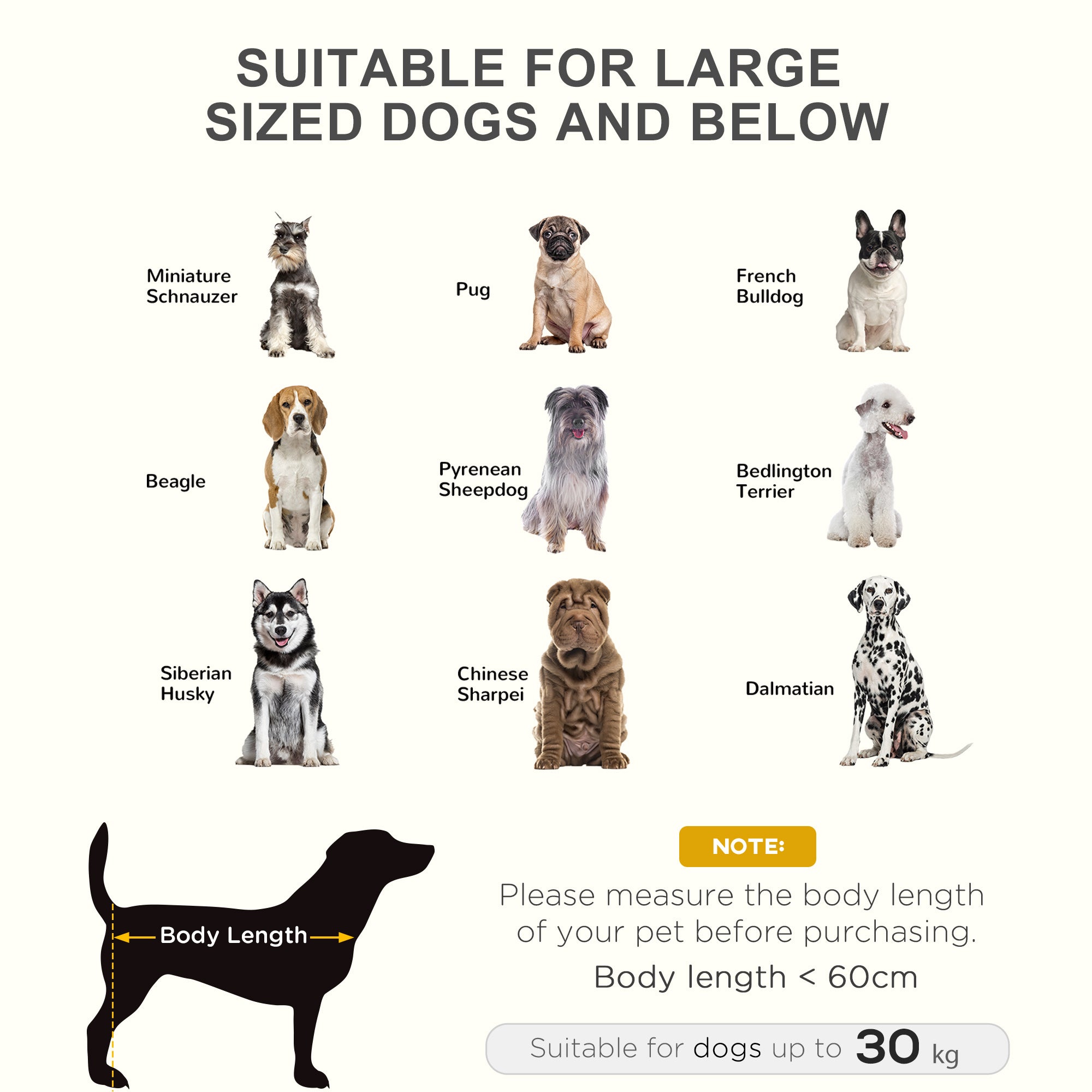 PawHut Large Raised Dog Bed Cat Elevated Lifted Cooling Portable Camping Basket Outdoor Indoor Mesh Pet Cot Metal Frame Black - North Peak Garden Furniture