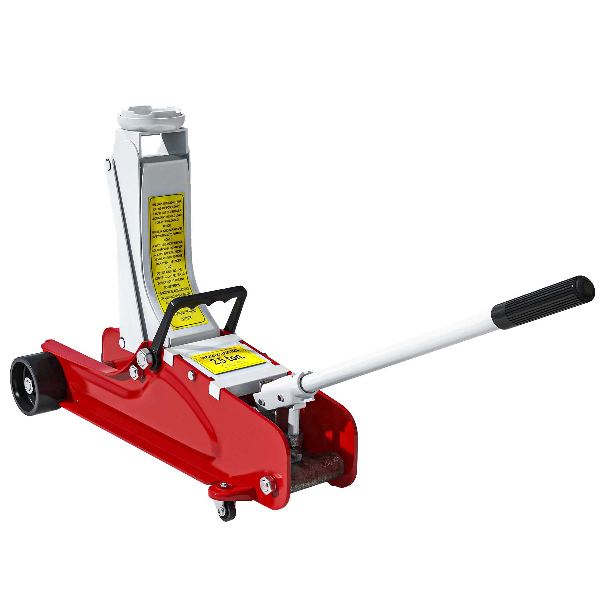 HOMCOM Low Profile Jack, Hydraulic Racing Floor Jack, 8-38cm Lifting Range, 2.5 Ton Capacity, Red - North Peak Garden Furniture