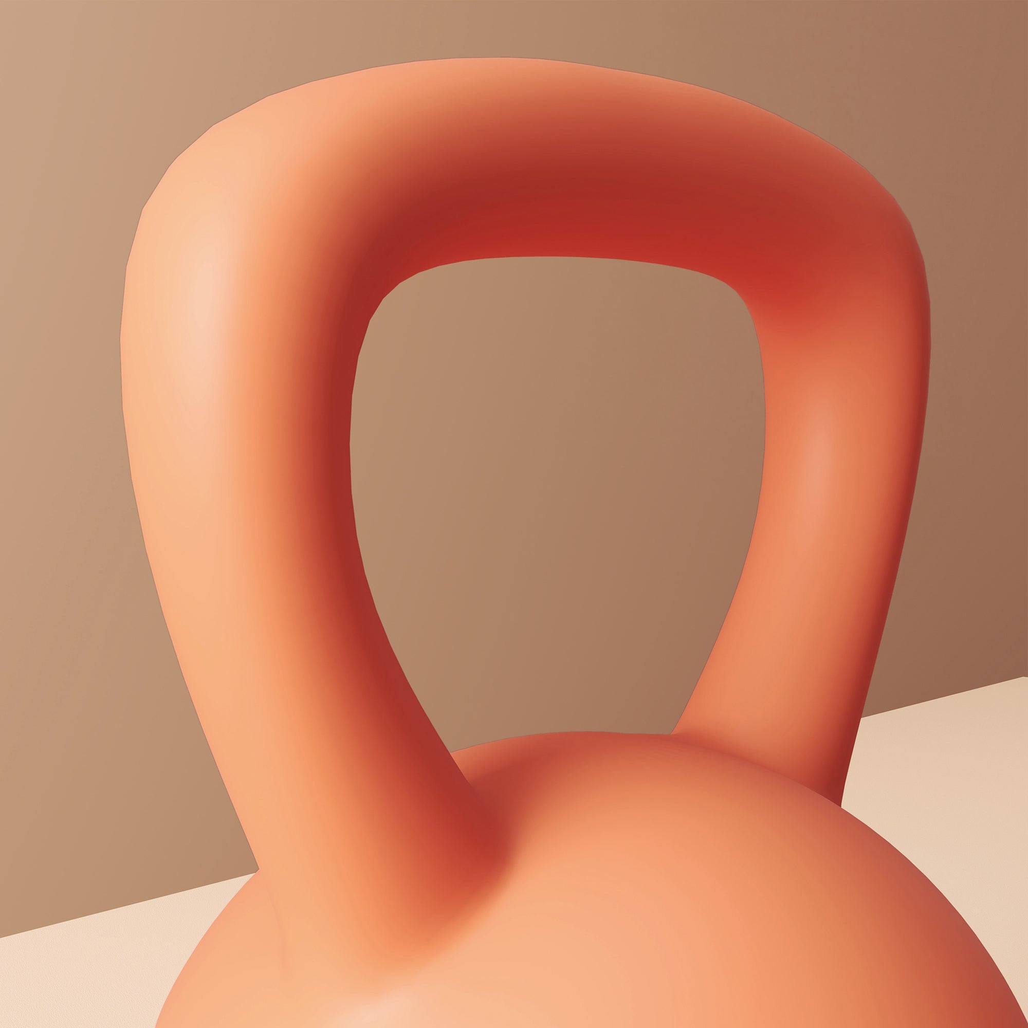 SPORTNOW Soft Kettlebell, 8kg Kettle Bell with Non-Slip Handle for Home Gym Weight Lifting and Strength Training, Orange and Grey - North Peak Garden Furniture