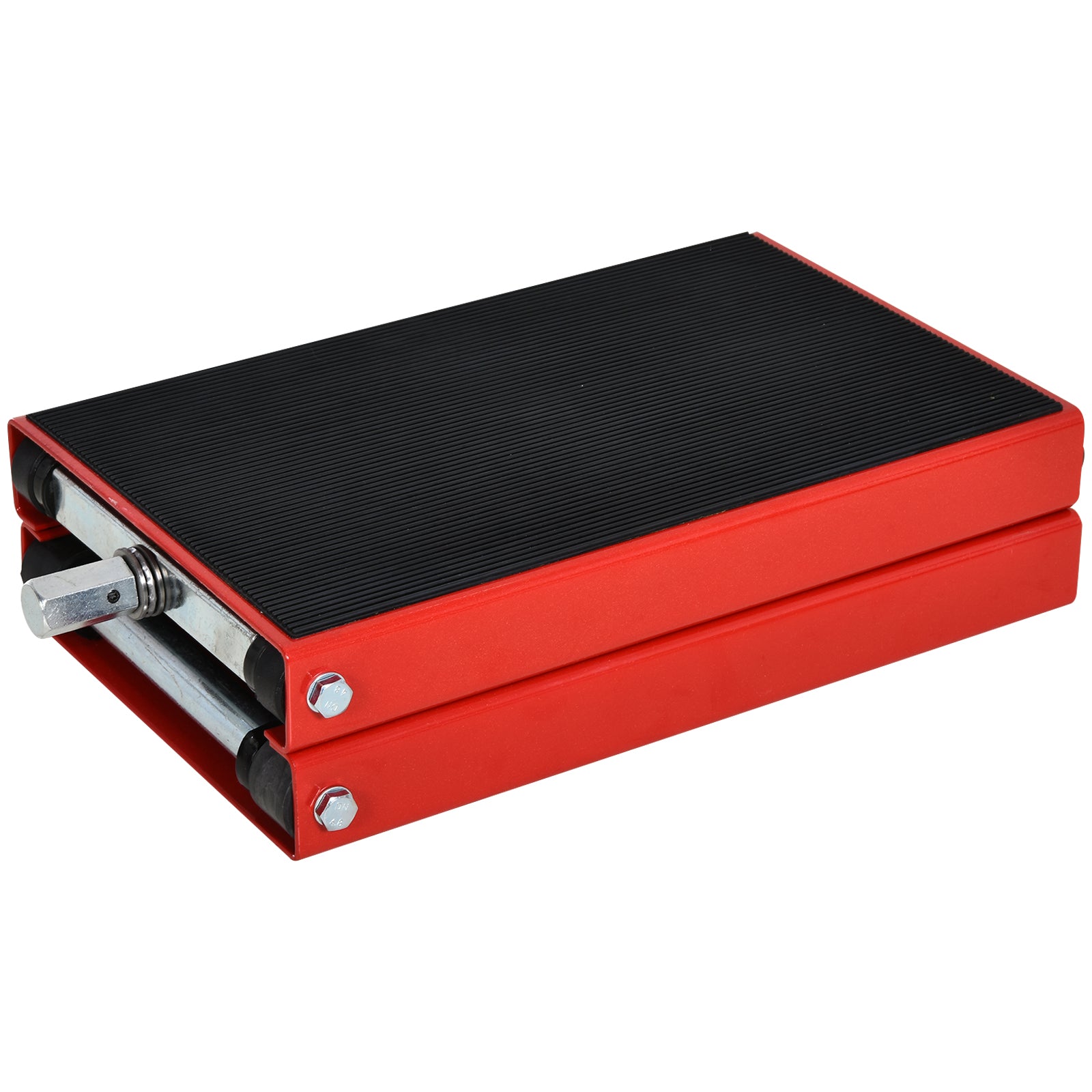 DURHAND 500KG Motorcycle Scissor Lift Jack, Height Adjustable Motorbike Stand with Anti-Slip Wide Deck, Heavy Duty Steel Motorbike Repair Lift Hoist Stand for Home Garage, Red - North Peak Garden Furniture