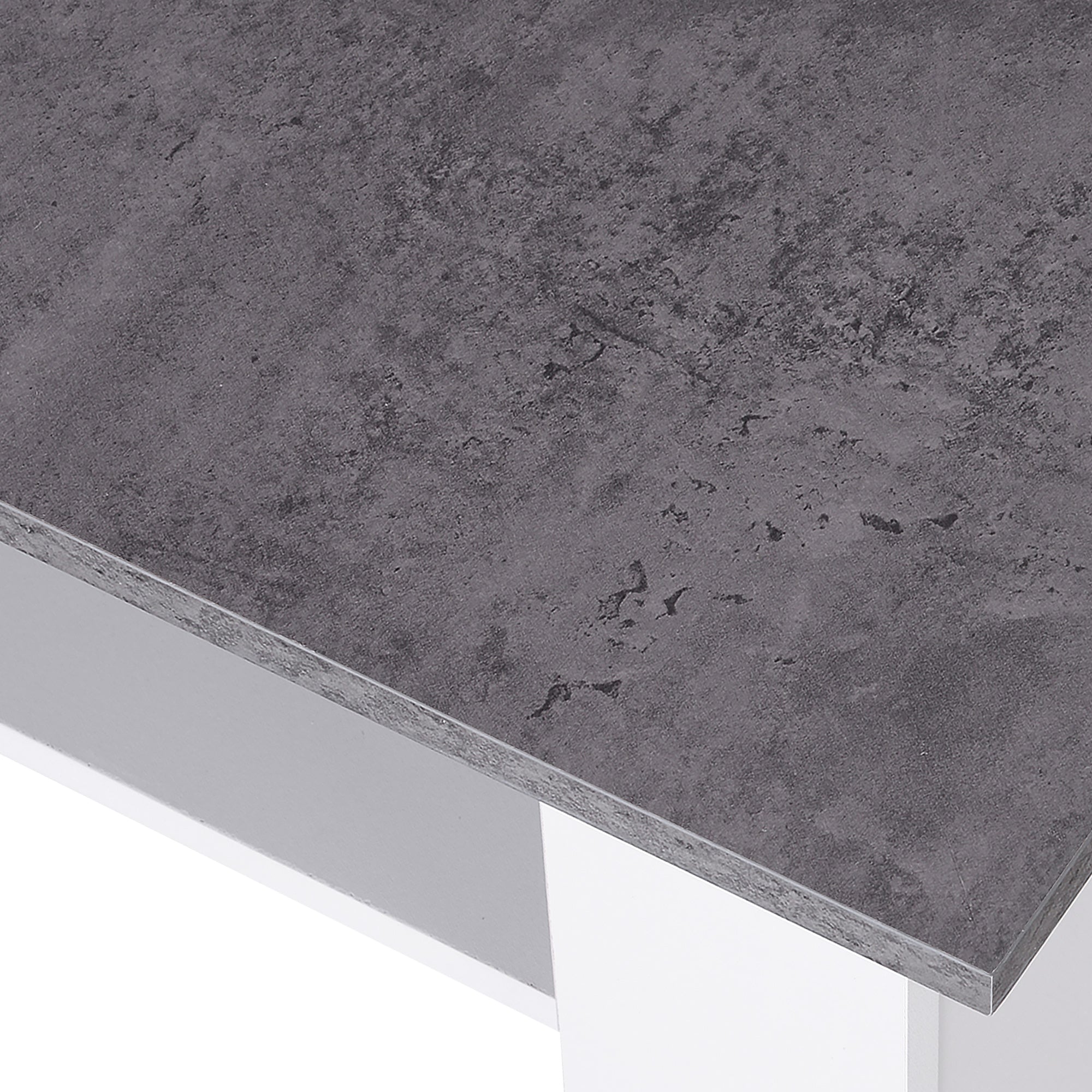 HOMCOM Square Coffee Table, Wooden Coffee Table with Storage, Cocktail Center Tea Table for Home Office, 80W x 80D x 31.5Hcm, Grey and White - North Peak Garden Furniture