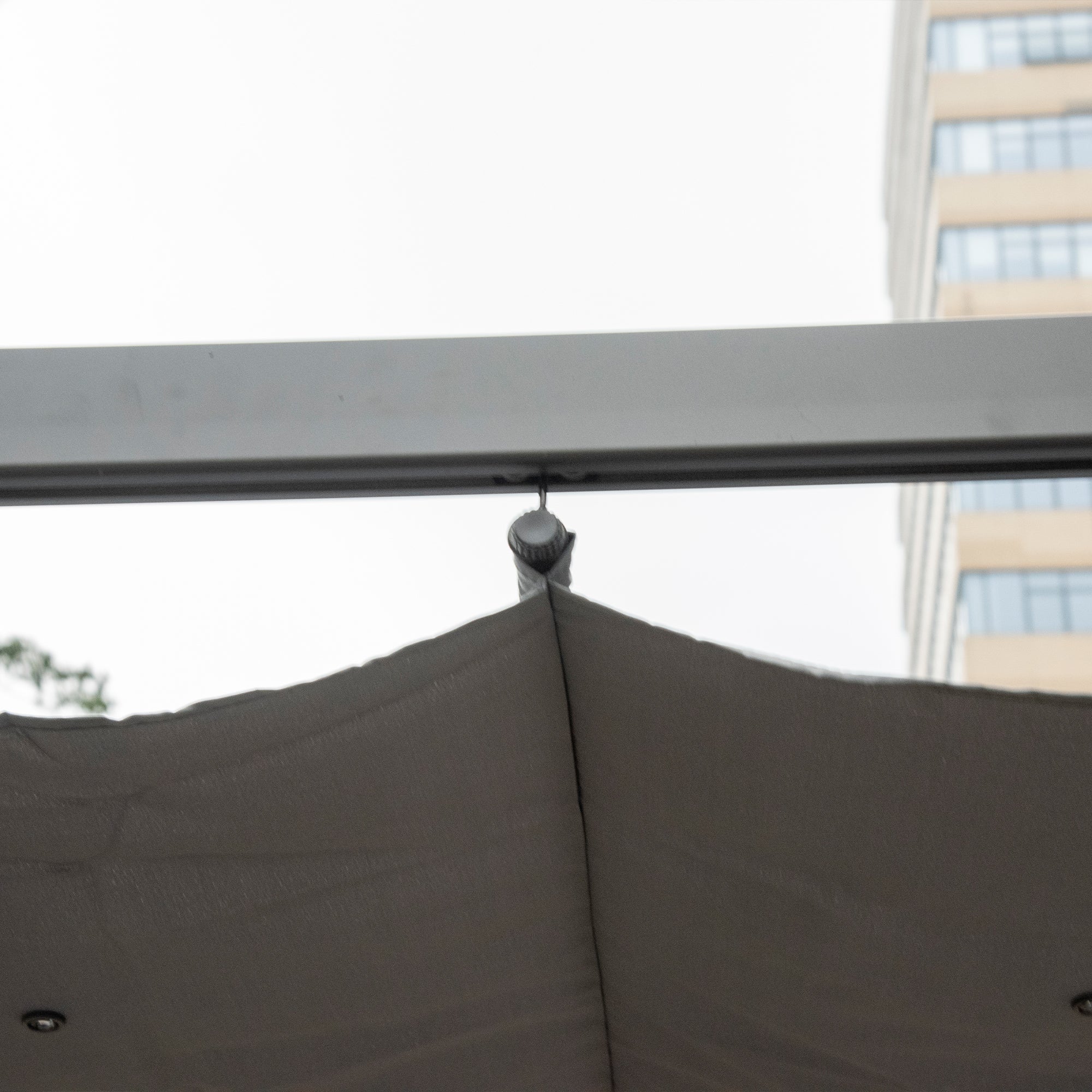 Outsunny 3 x 3 m Aluminum Gazebo, with Retractable Roof - Grey - North Peak Garden Furniture