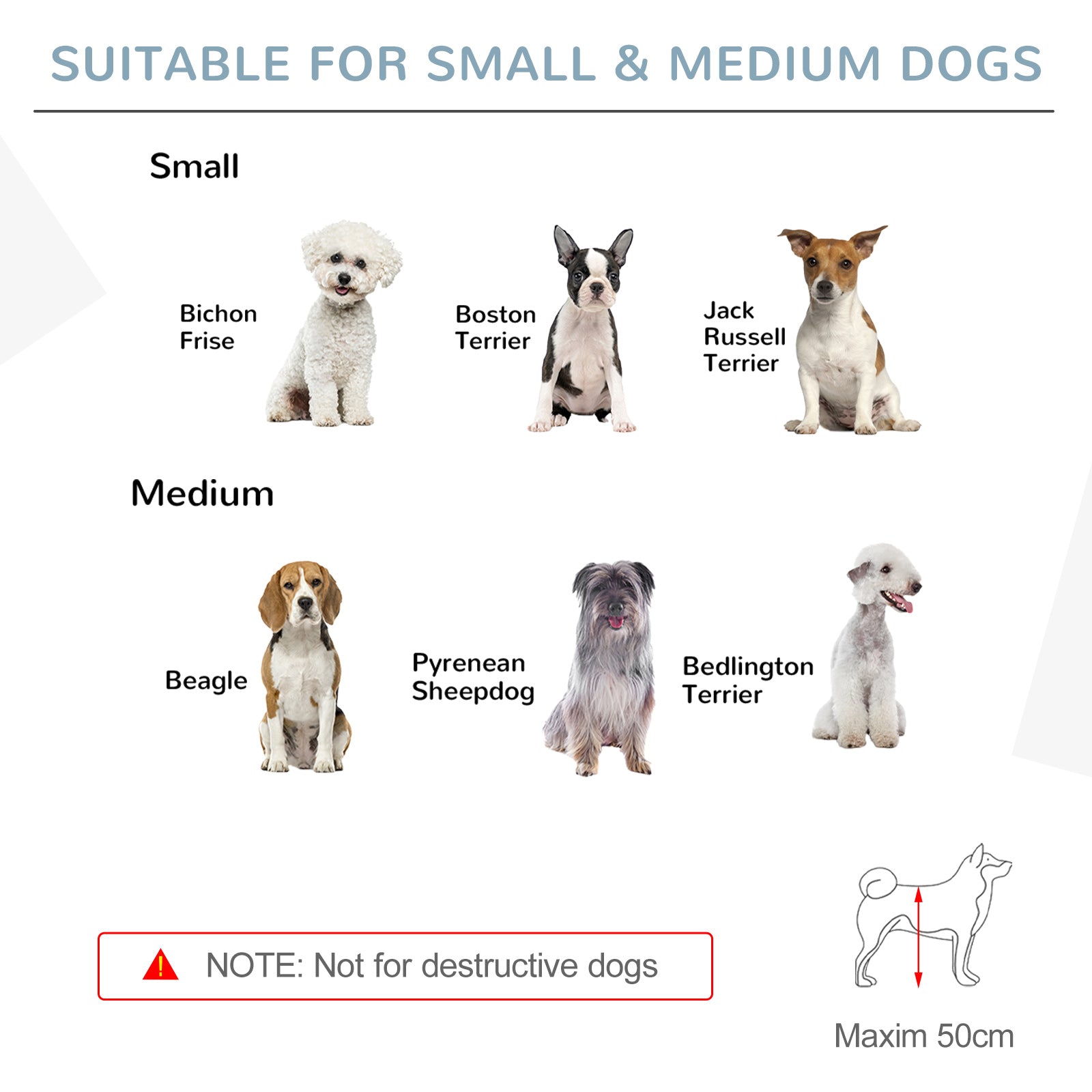 PawHut Freestanding Pet Gate for Small and Medium Dogs, Wooden Foldable Dog Safety Barrier with 4 Panels, 2 Support Feet, 80 cm Tall for Doorways, Stairs White - North Peak Garden Furniture