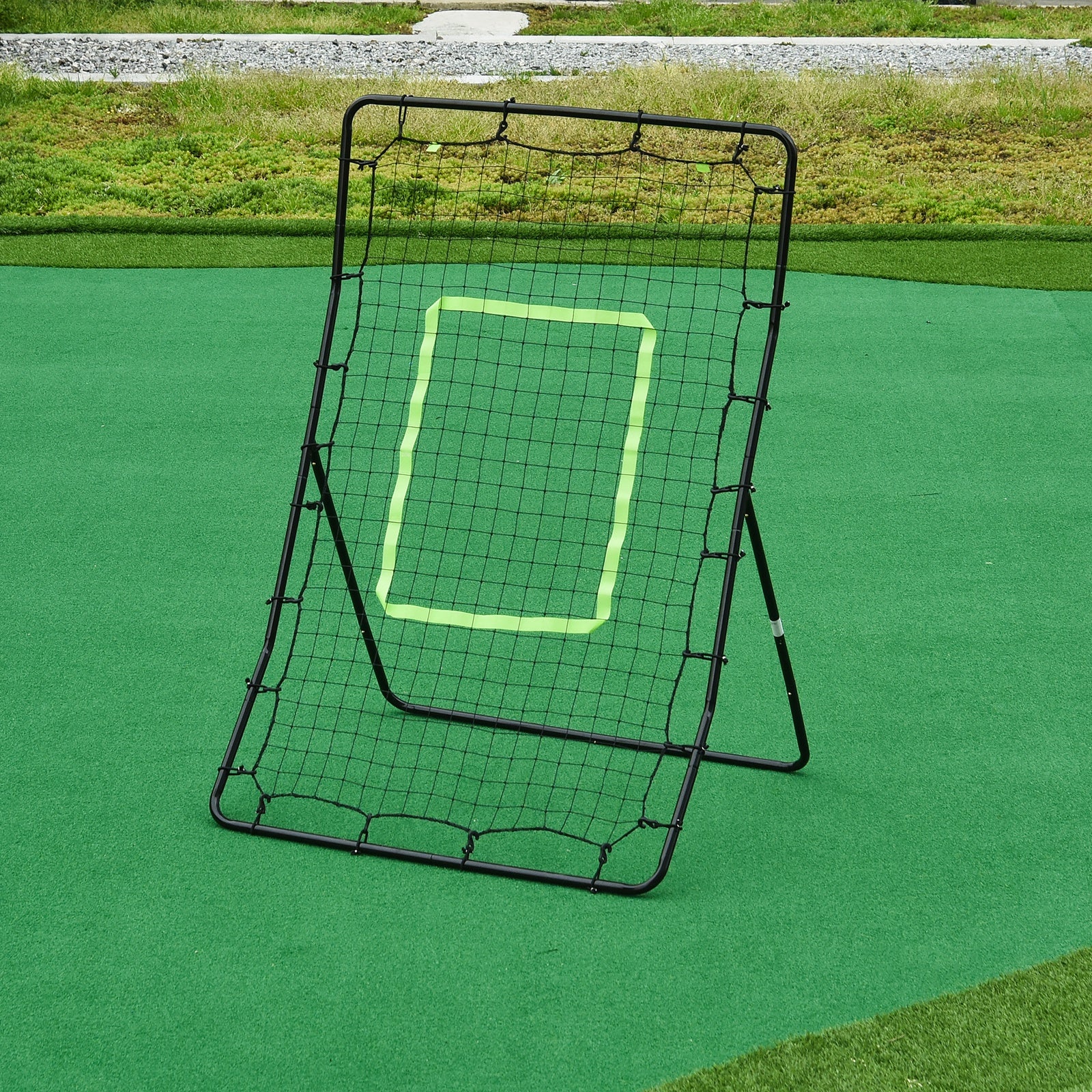 HOMCOM Rebounder Net Playback Game Spot Target Ball Rebounders Training Equipment Play Teaching