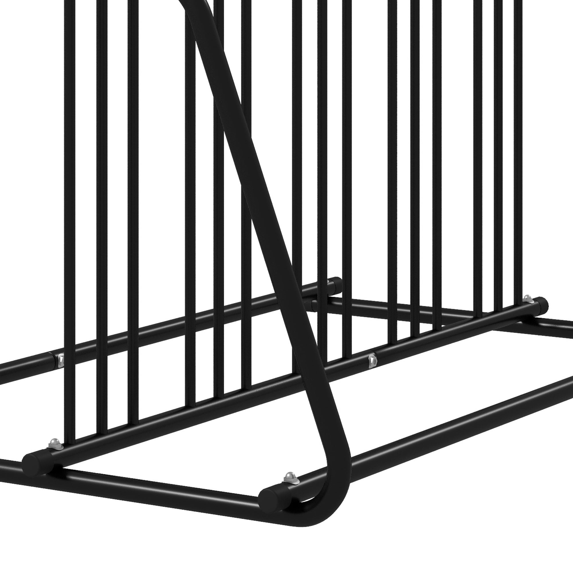 DURHAND Bike Stand, Double-sided Bike Rack for 6 Bicycles, Bike Floor Stand for Kids/Mountain/Road Bikes, Garage Indoor Outdoor Use - North Peak Garden Furniture