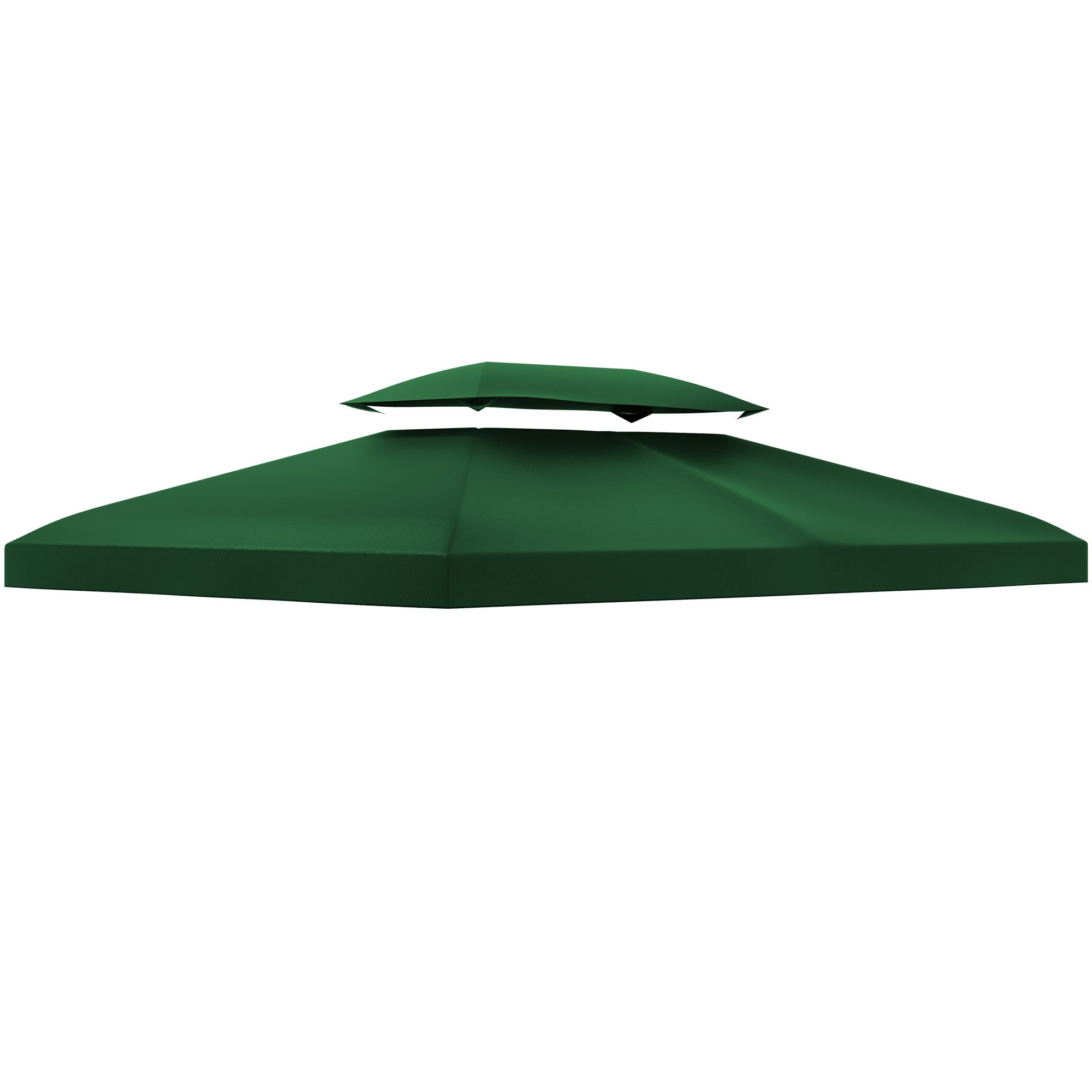 Outsunny Gazebo Roof Replacement, for 3 x 4m Frames - Green - North Peak Garden Furniture