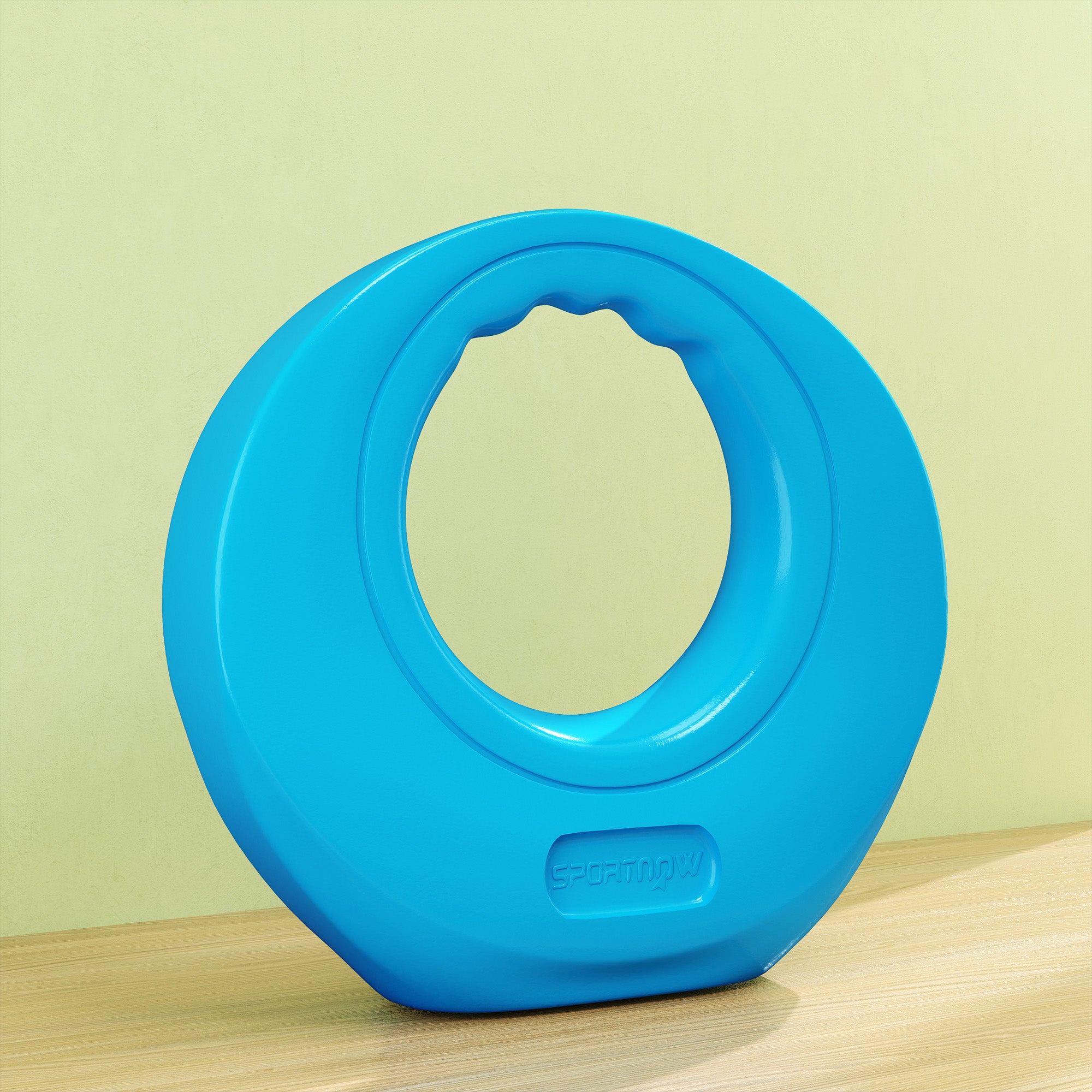 SPORTNOW 10kg Kettlebell, Soft Kettle Bell with Wide Handle for Home Gym Weight Lifting and Strength Training, Light Blue - North Peak Garden Furniture