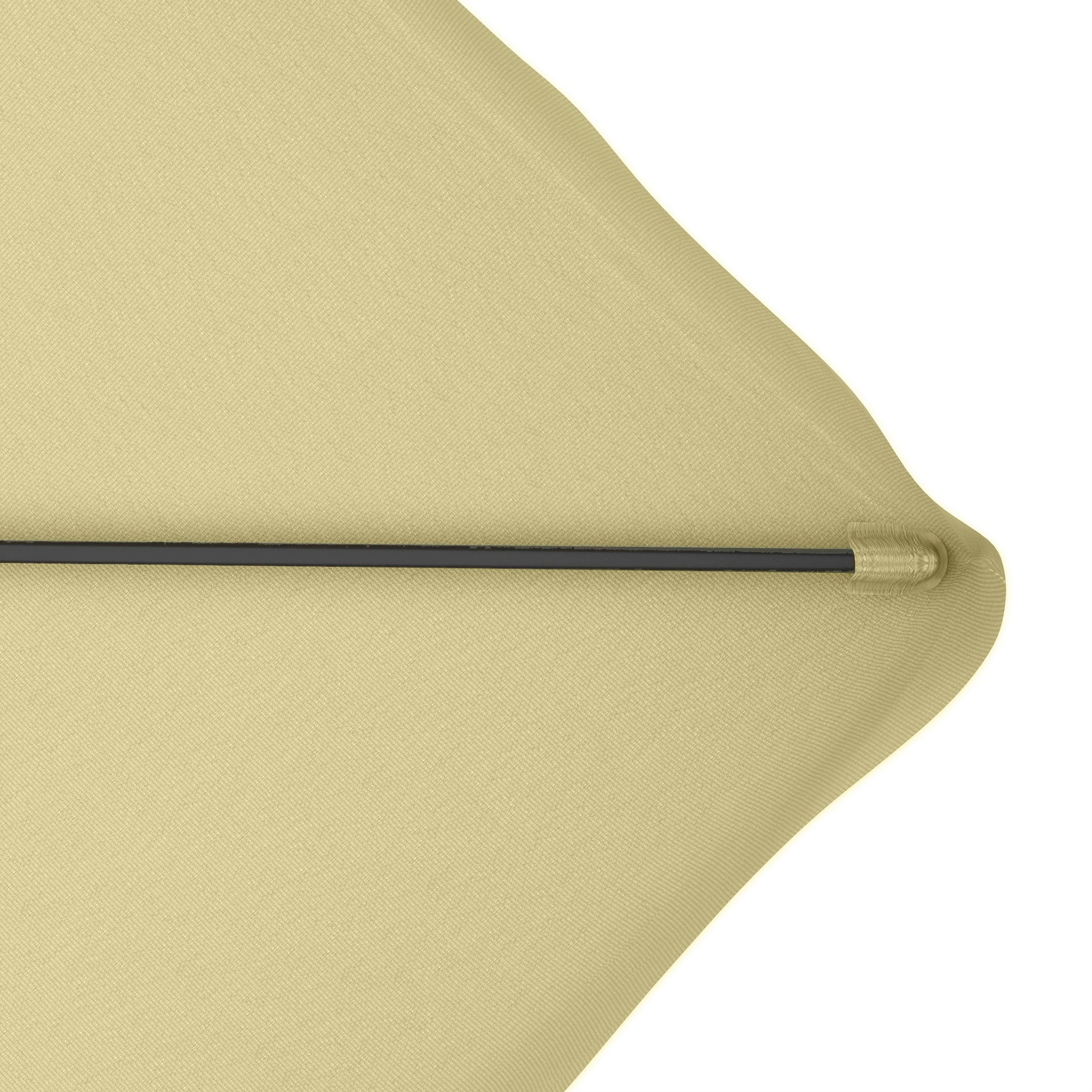 Outsunny 2.5m Square Double Top Garden Parasol Cantilever Umbrella with Ruffles, Beige - North Peak Garden Furniture
