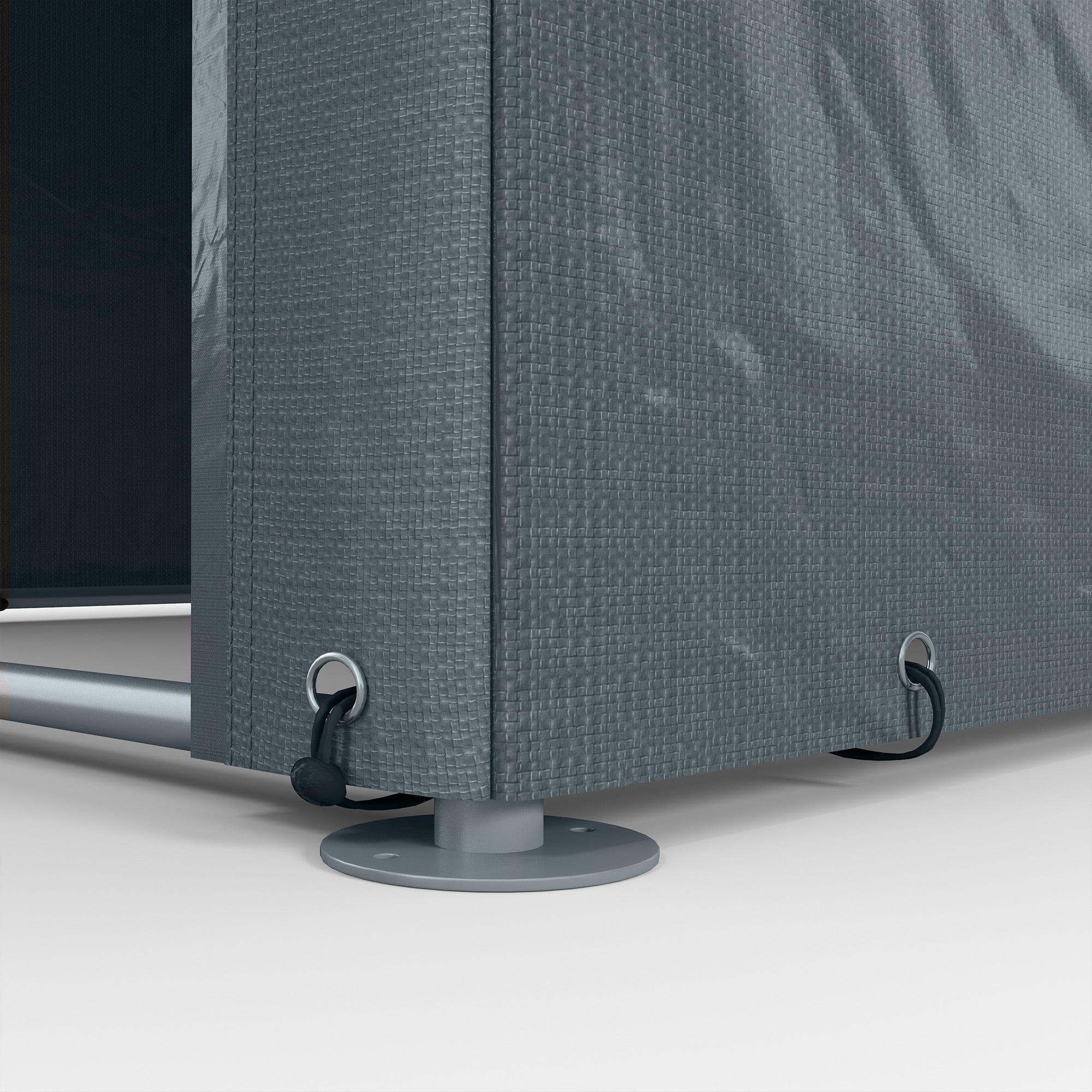 Outsunny 1.6 x 2.2m Garden Storage Shed Tent, with Accessories - Dark Grey - North Peak Garden Furniture