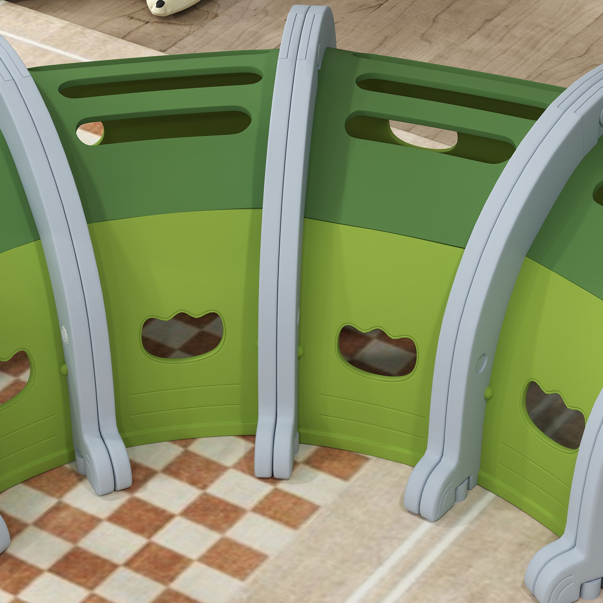 AIYAPLAY Crocodile Design Kids Play Tunnel for Ages 3-6 Crawl and Climb - North Peak Garden Furniture