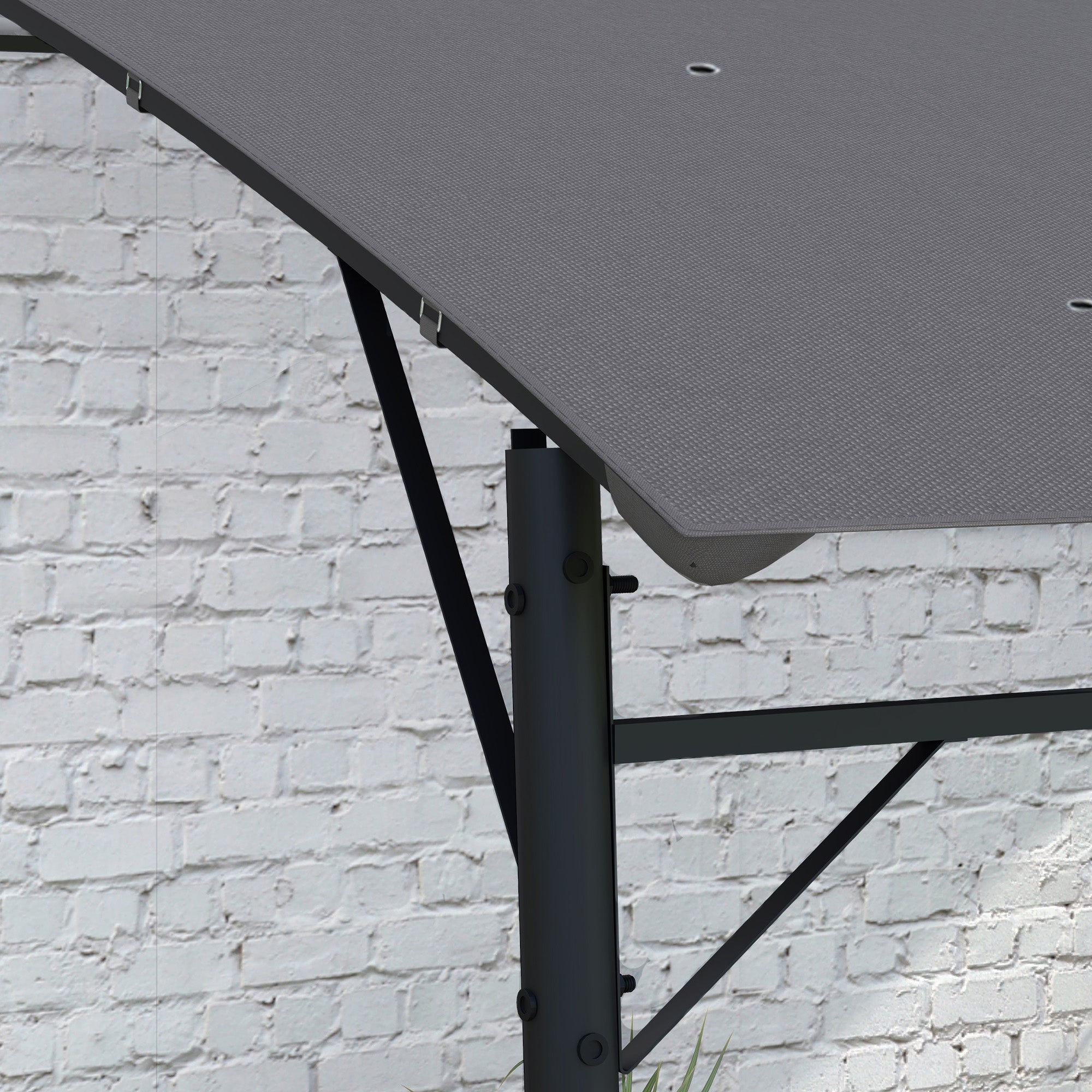 Outsunny 3 x 4m Outdoor Pergola Gazebo, Garden Sun Shade Shelter with Metal Frame, for Patio, Deck - North Peak Garden Furniture