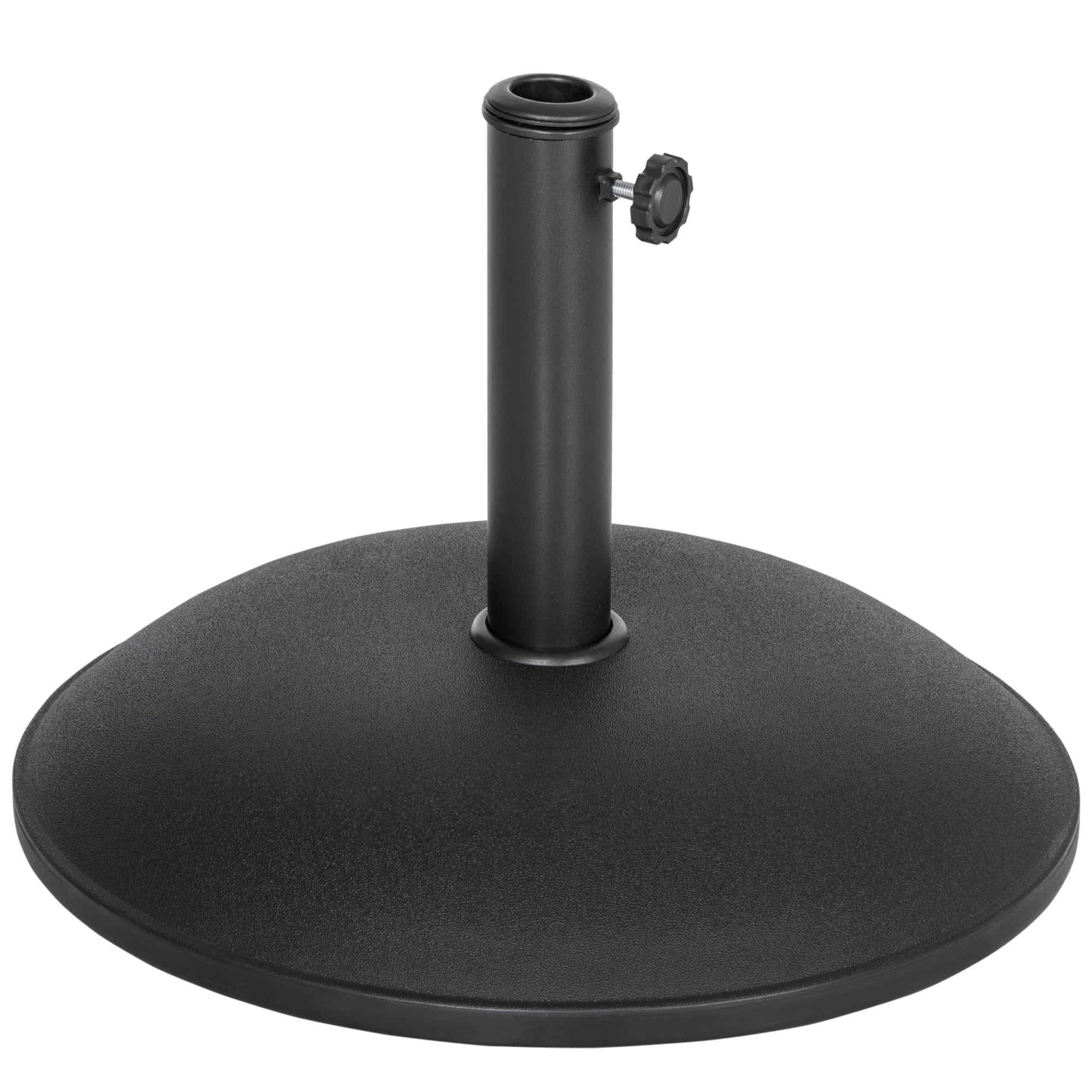 Outsunny Heavy Duty Cement Parasol Umbrella Base 20kg Patio Stand Garden Outdoor Shade Holder Round - North Peak Garden Furniture